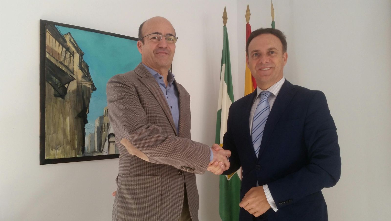 El alcalde y García Carrasco.