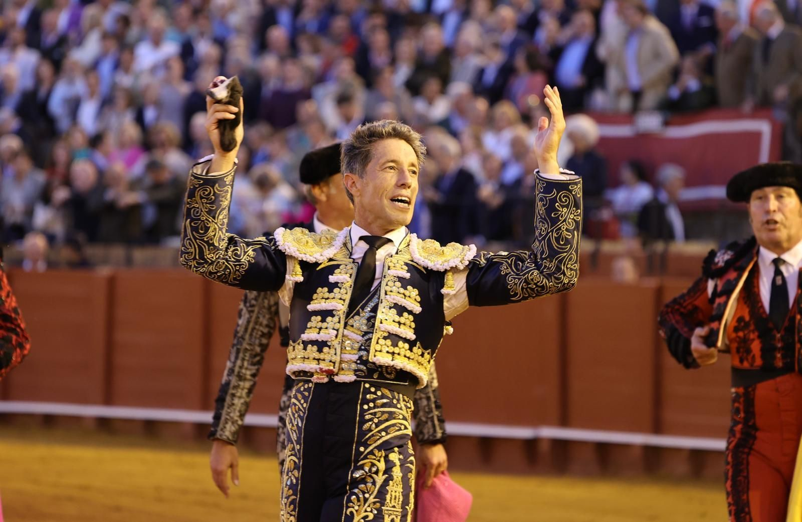 Manuel Escribano, en una tarde de triunfo en la pasada Feria de Abril.