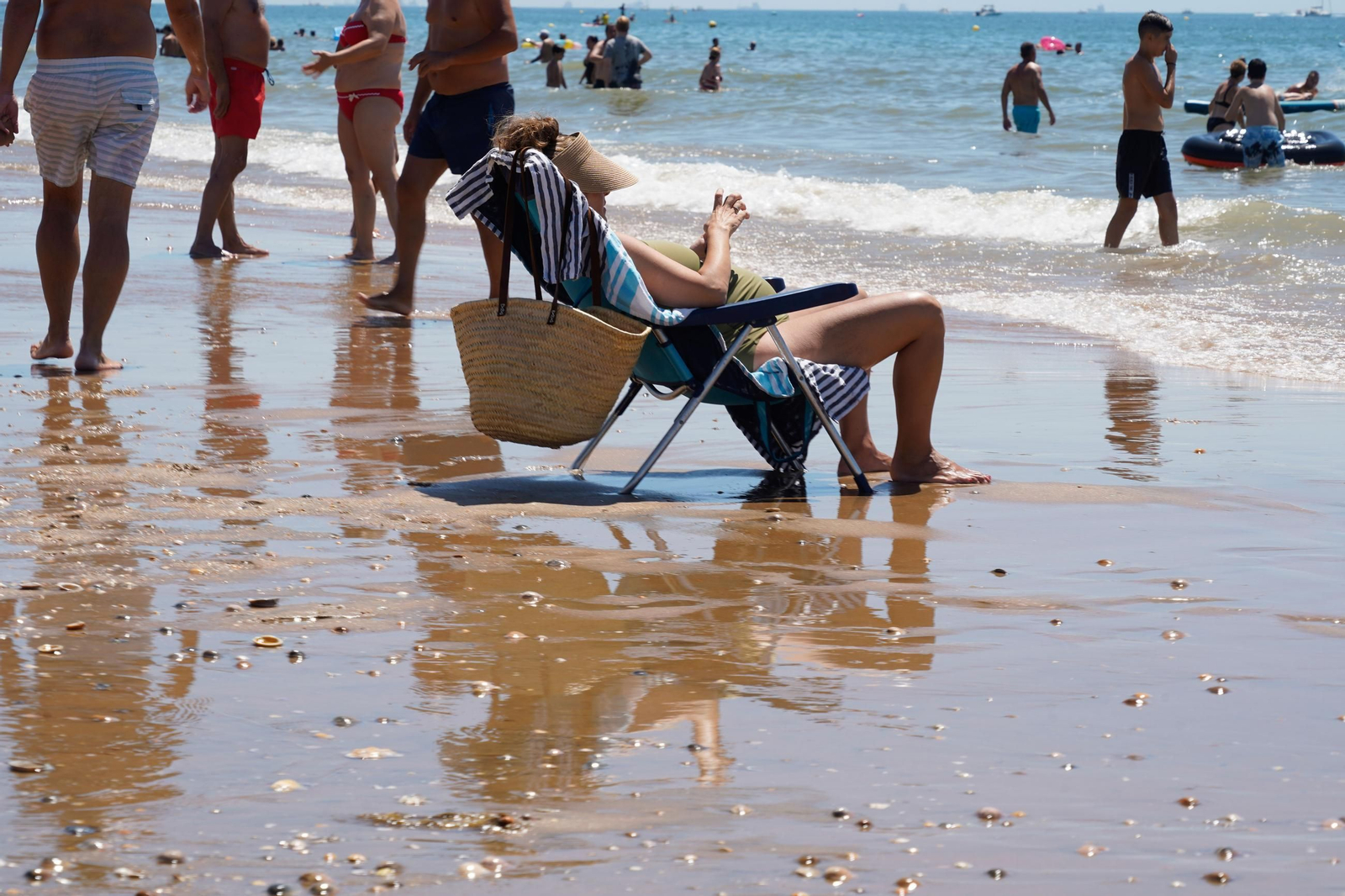 Imágenes de las playas de Huelva el sábado 17 de agosto