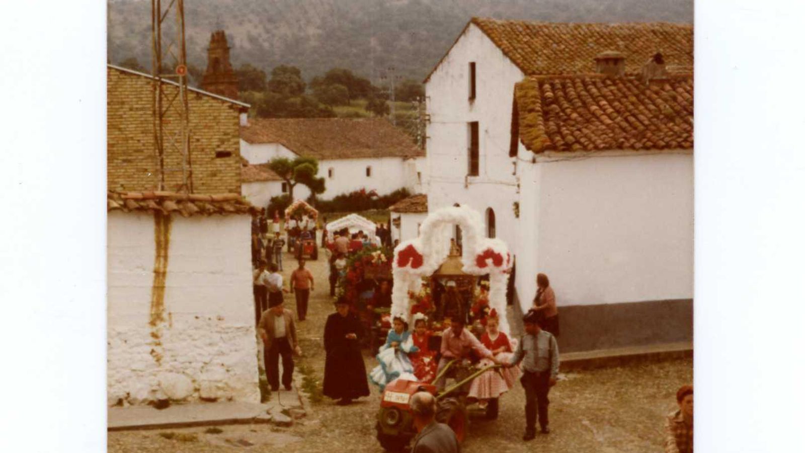 Una imagen de la romería de La Nava en los años 70.