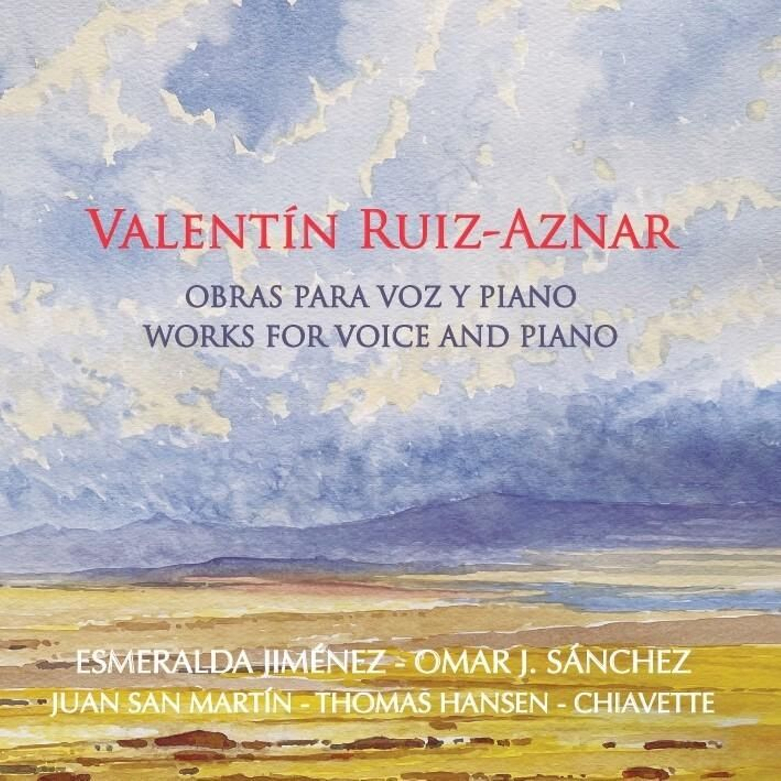 Libreto de CD con composiciones de Valentín Ruiz-Aznar
