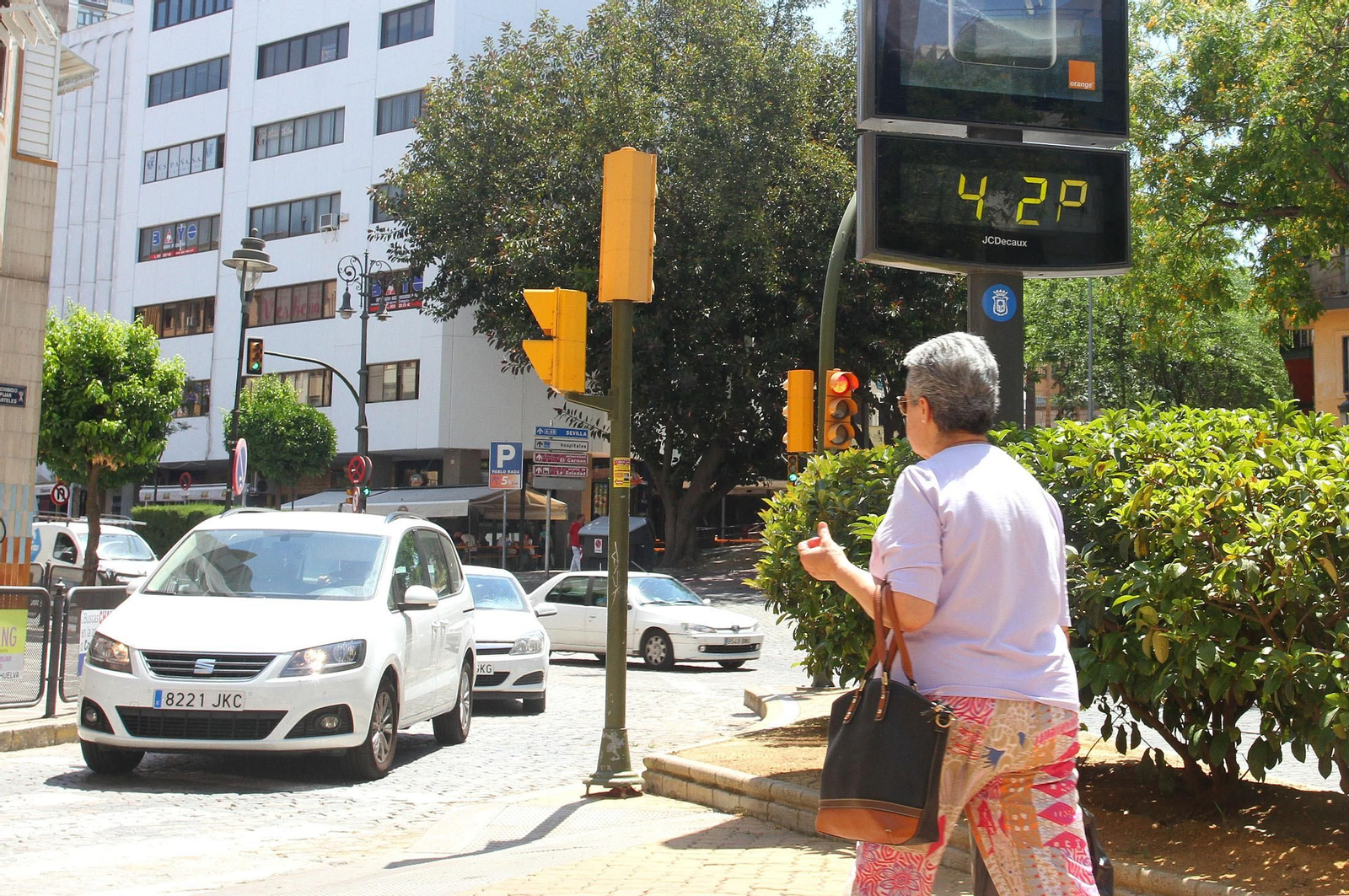 Un termómetro de Huelva registra los 42 grados de temperatura