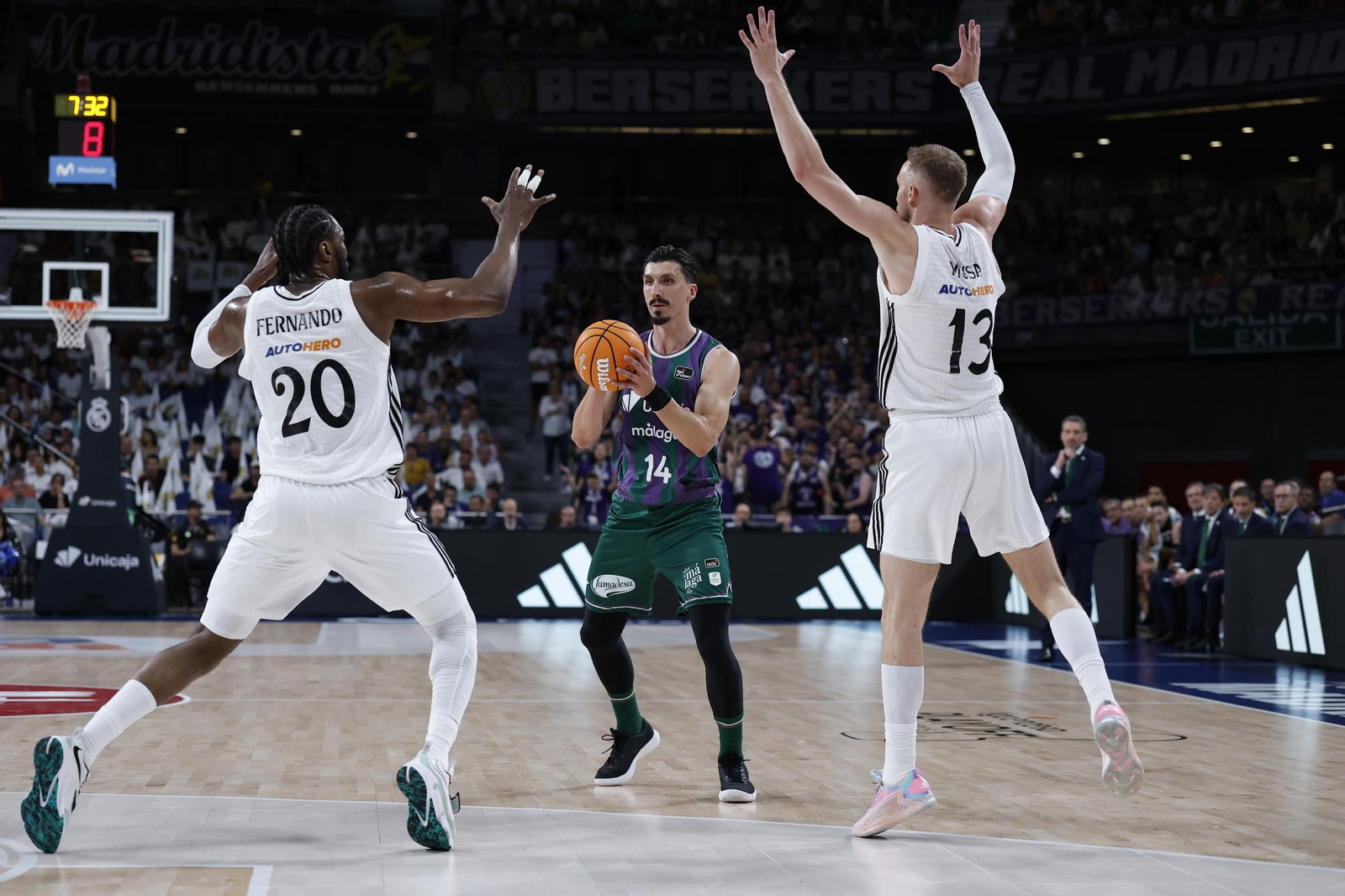 El Real Madrid-Unicaja, en fotos