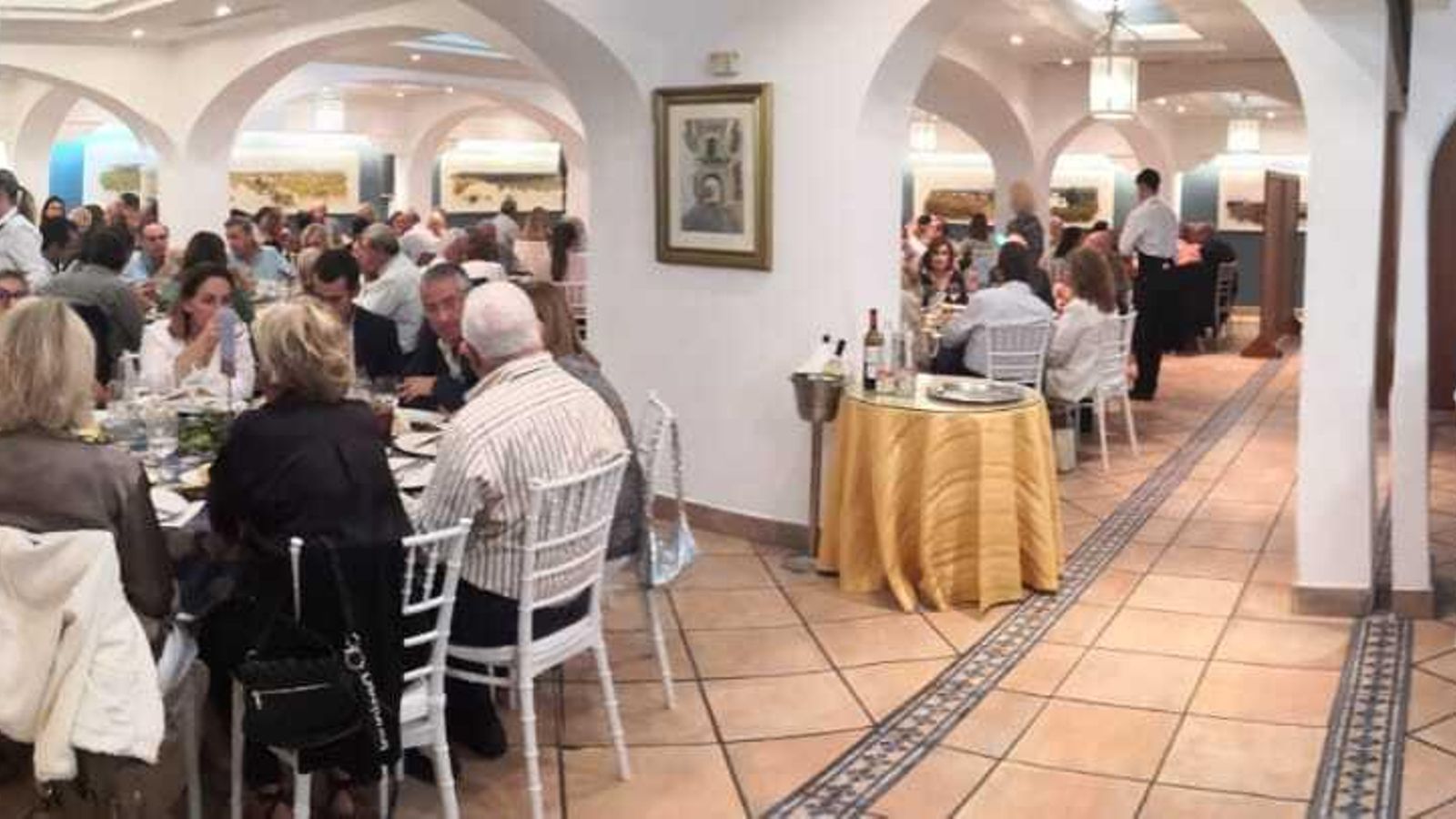 Una imagen de la cena.