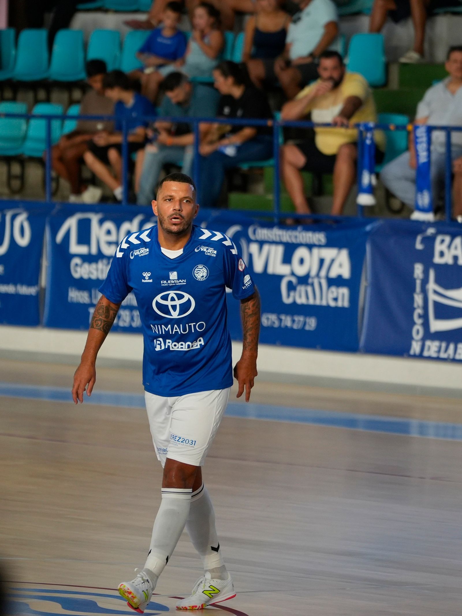 Jorge fue uno de los protagonistas del partido.