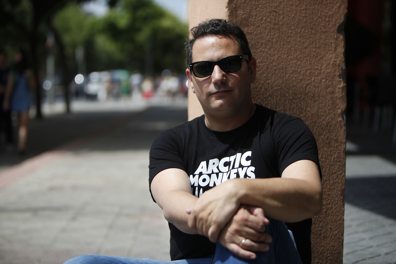 Miguel Ferrera, en Sevilla para entregar un encargo de su estudio en Cantillana.