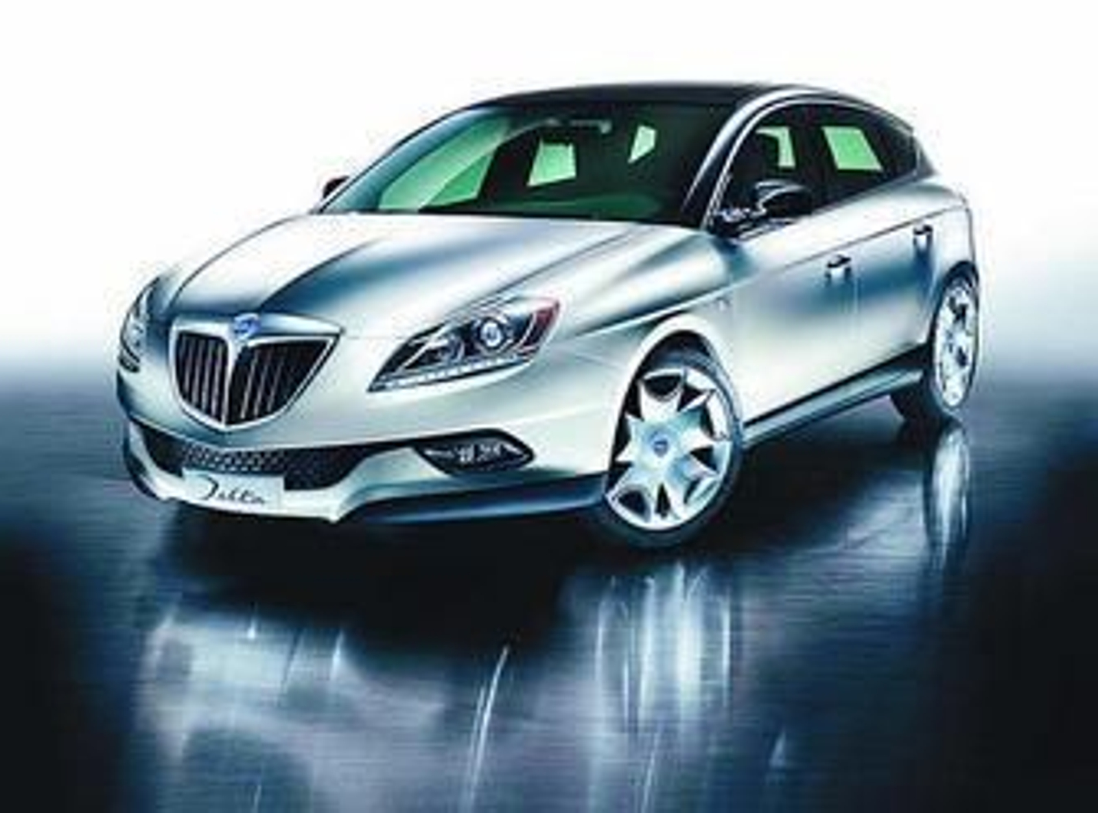 El Lancia Delta posee un frontal atrevido y una línea fluida y aerodinámica.