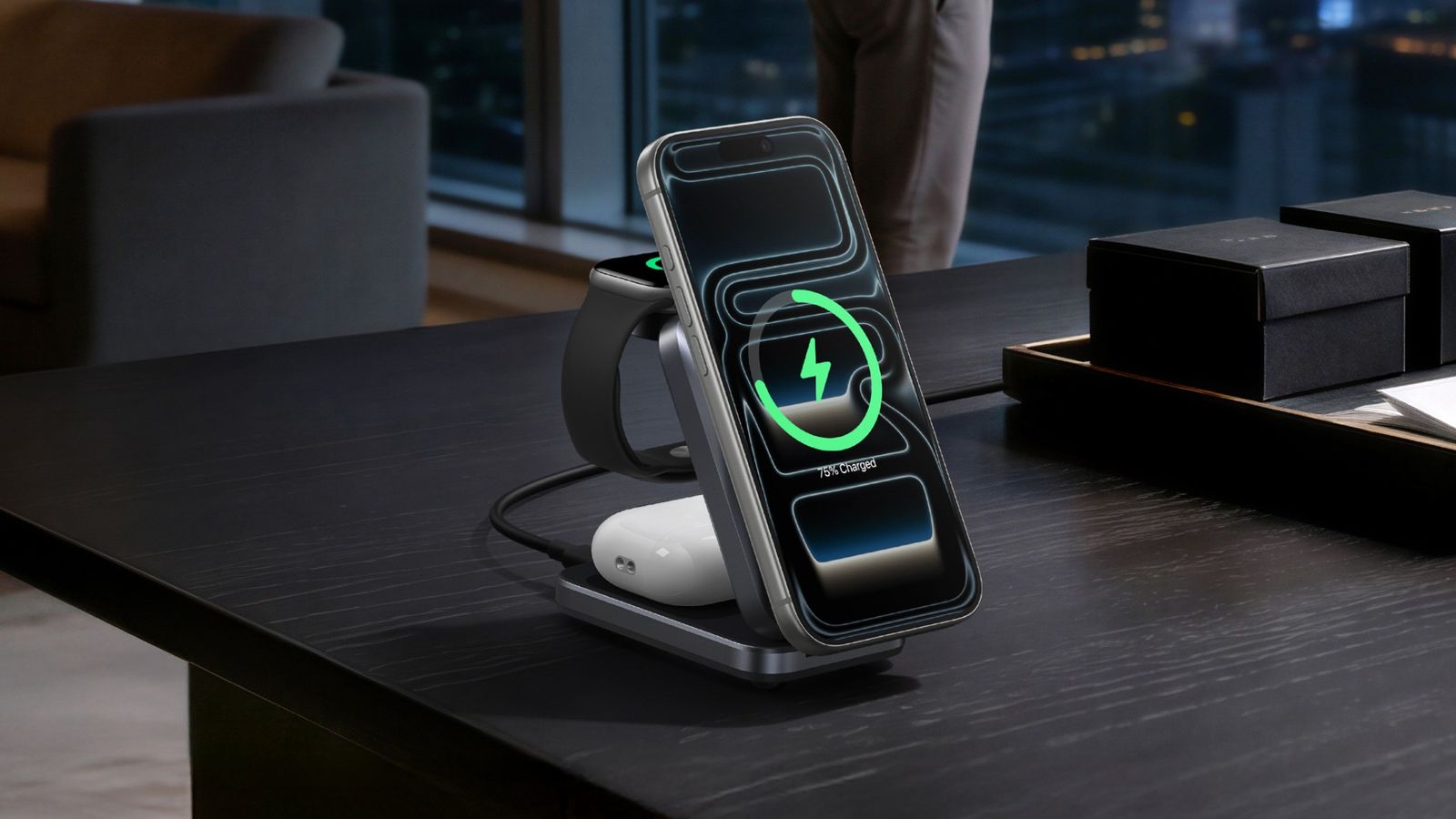 Anker Prime Cargador 3 en 1 con tecnología MagGo