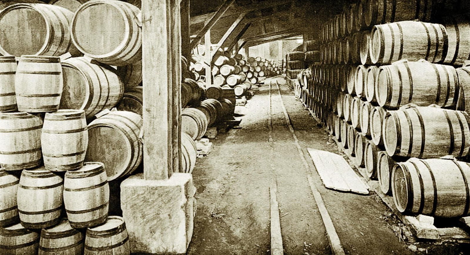 Una imagen de las bodegas gaditanas de Lacave.