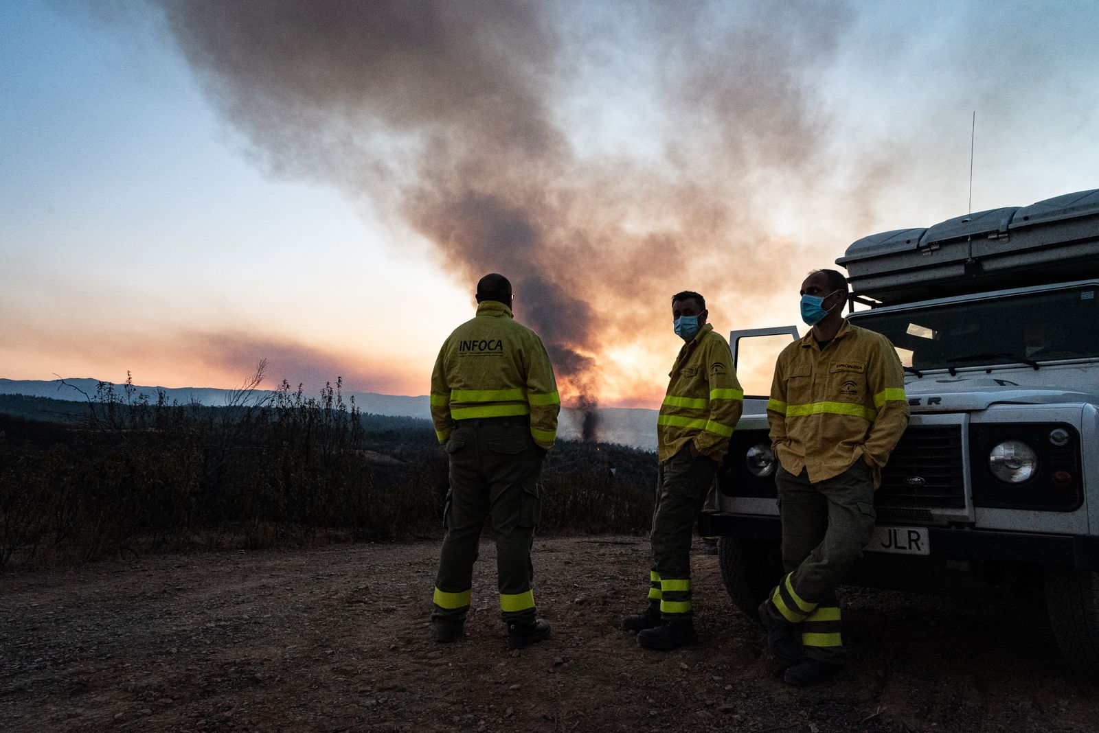 Imágenes del incendio en La Zarza