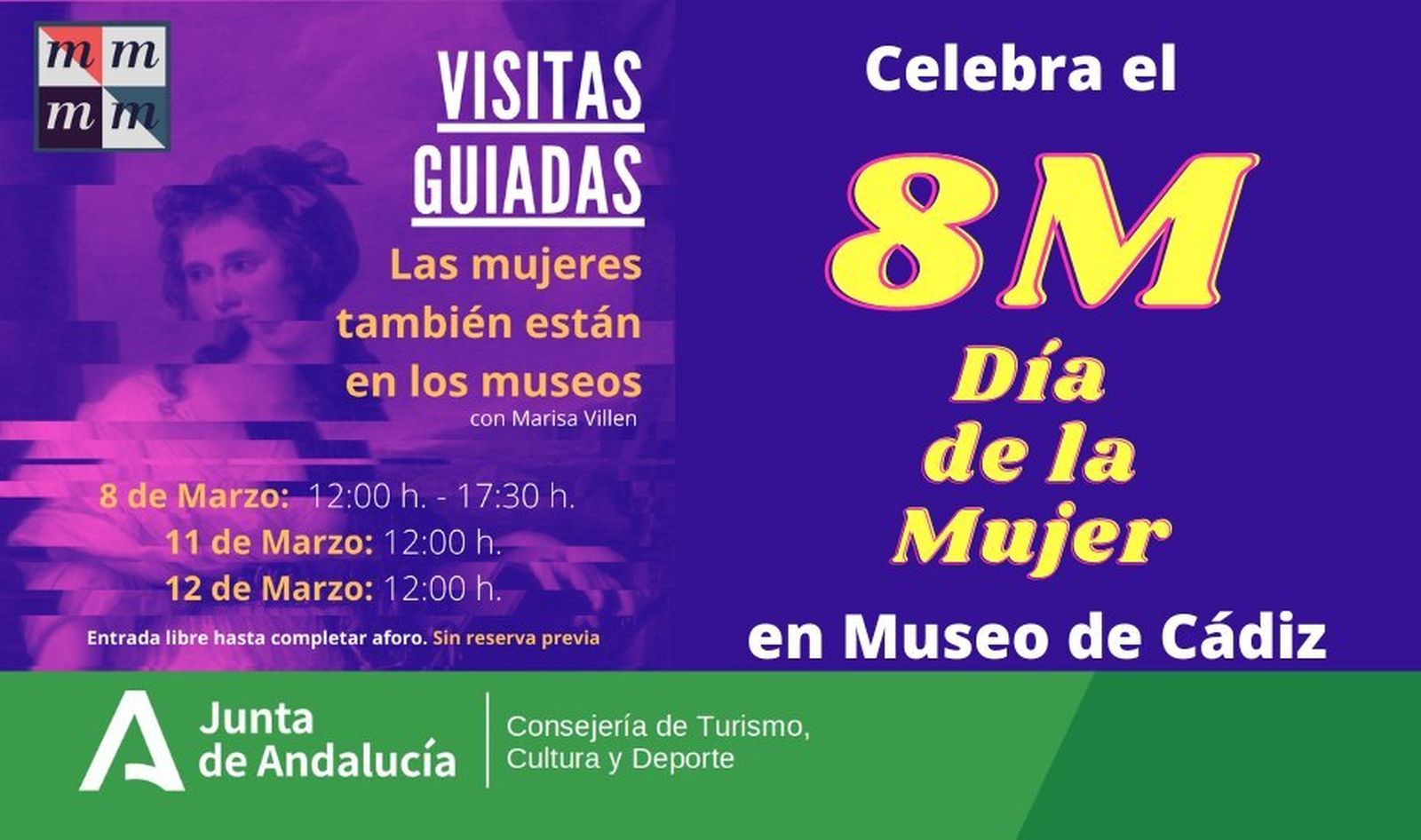 Cartel de las citas para el 8M.