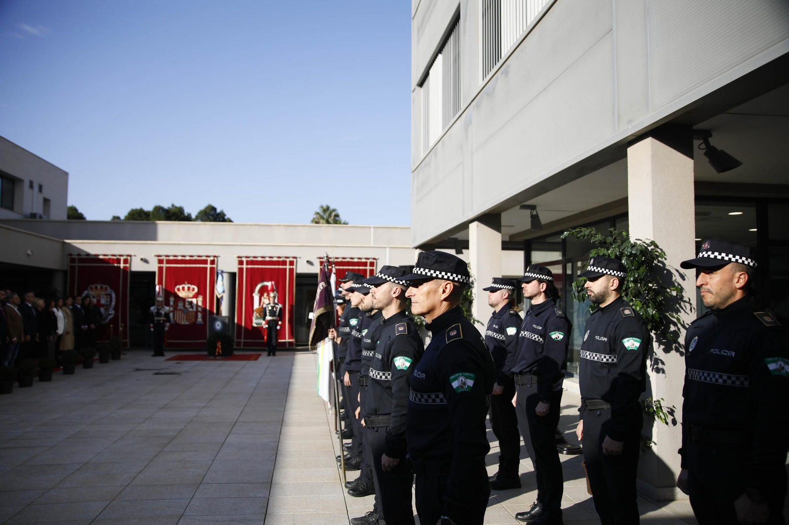 Las imágenes del acto institucional de la Policía Local de Almería con motivo de la festividad de su patrón, San Esteban