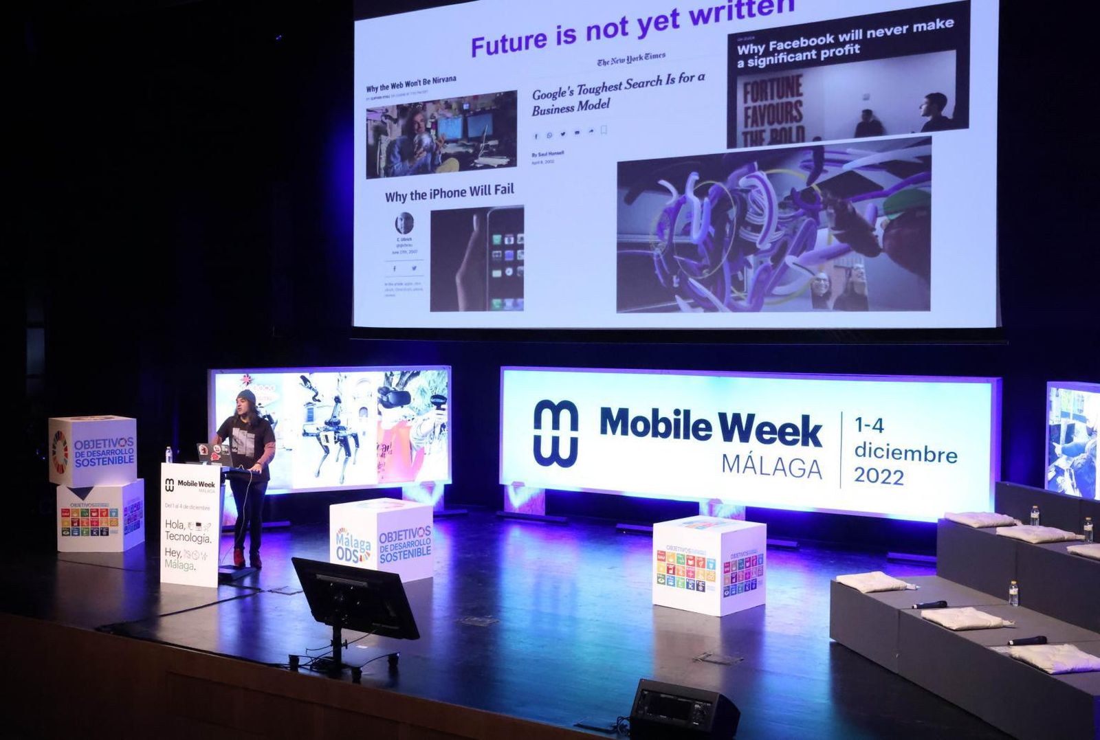 Chema Alonso en la inauguración de la Mobile Week Málaga