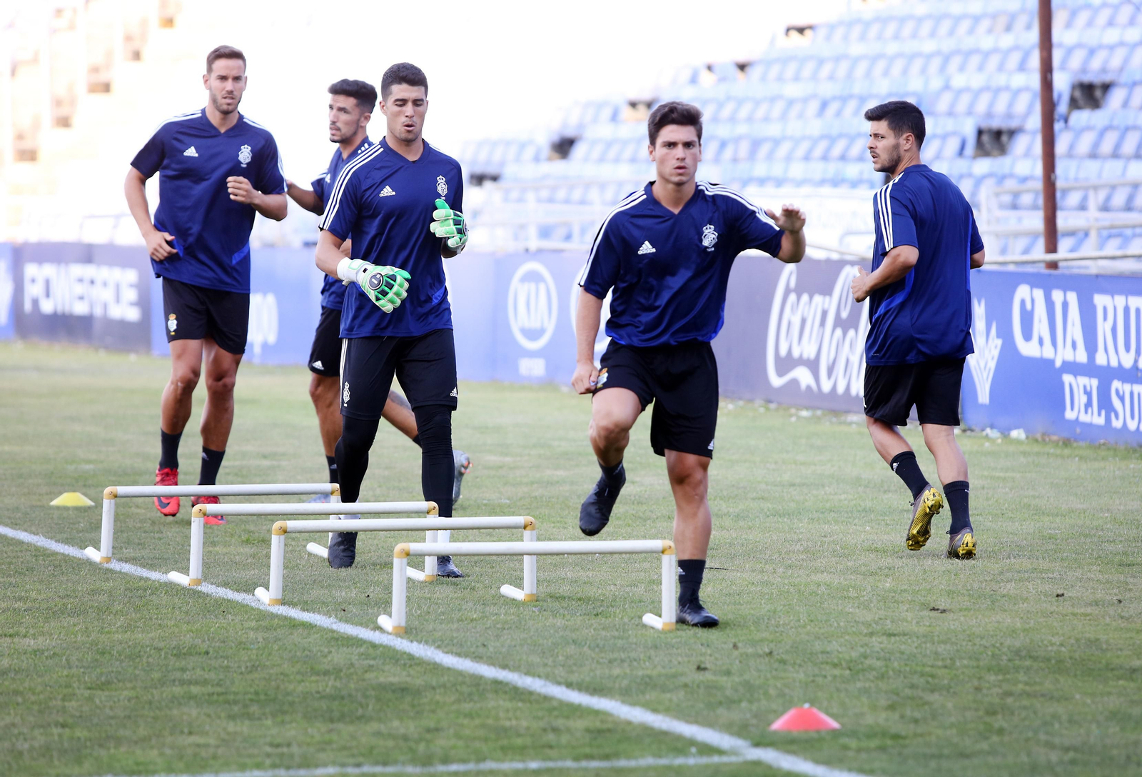 Primer entrenamiento del Recre en imágenes