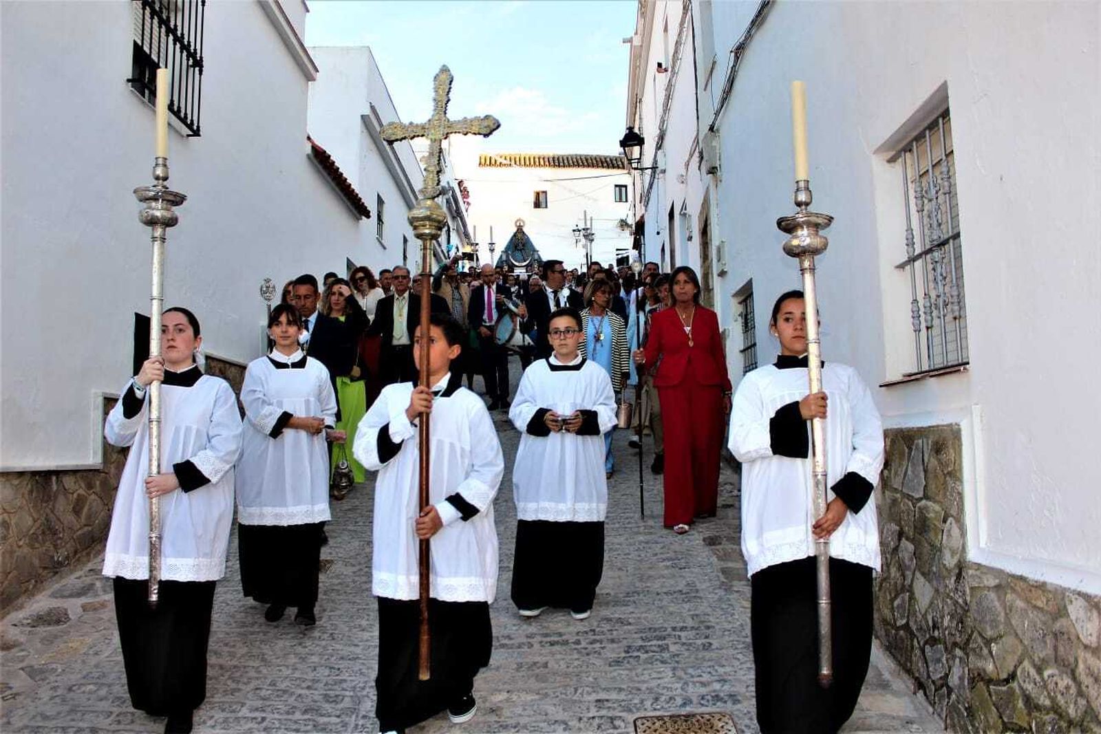Imágenes del traslado de la Virgen de los Santos al Beaterio de Jesús, María y José