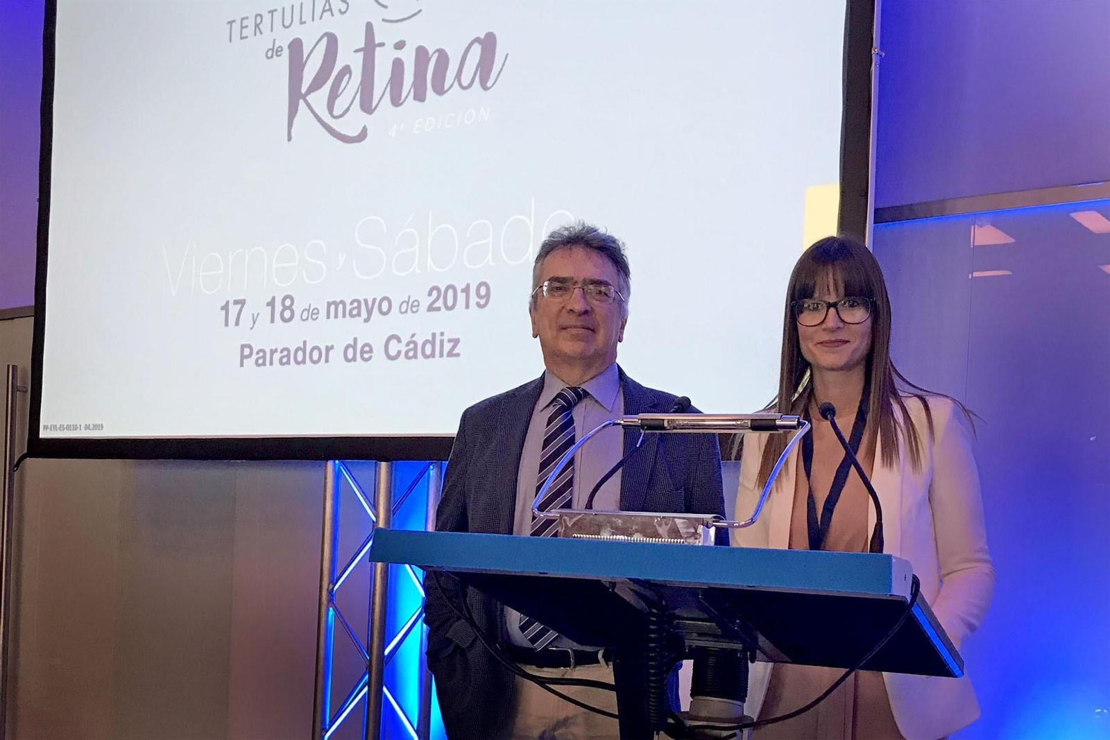 Marta Medina y José María Calandria durante la presentación del encuentro.