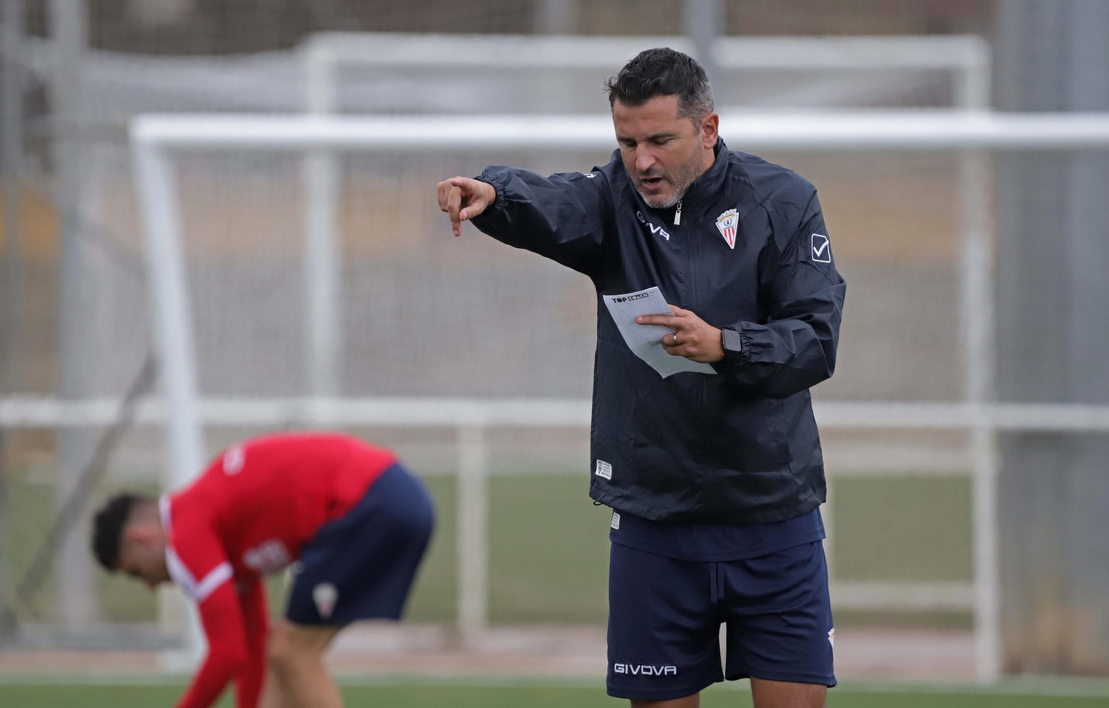 Ania, en un entrenamiento reciente del Algeciras CF.