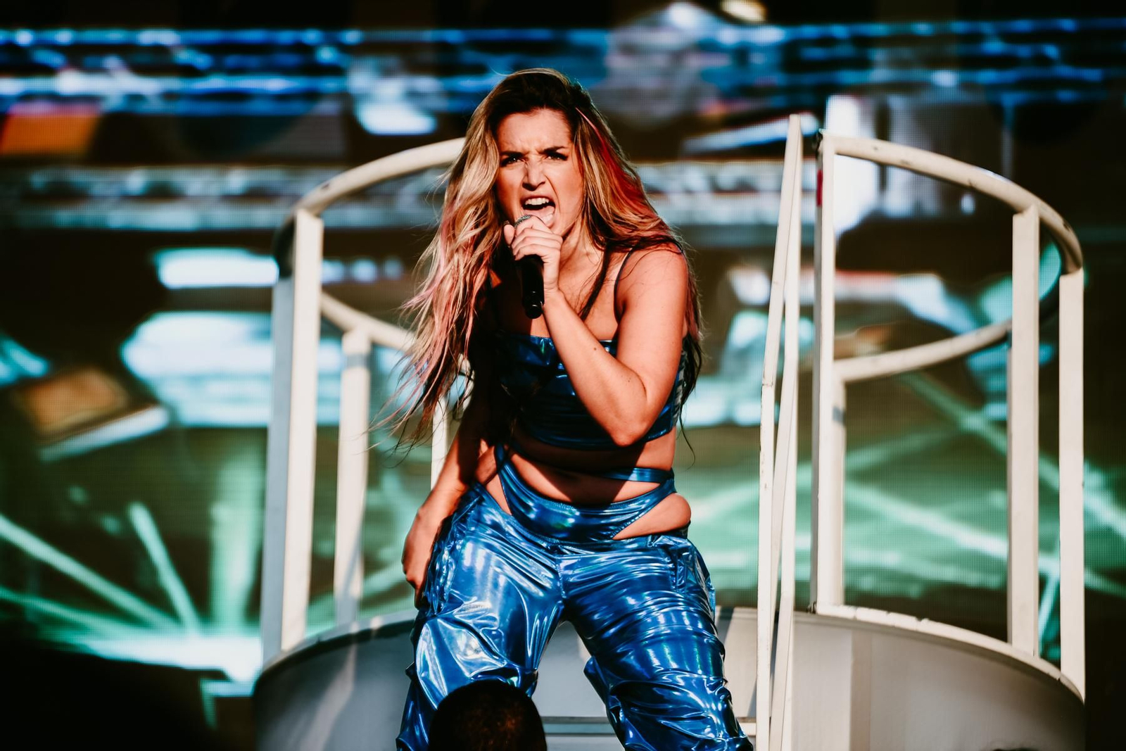 Lola Índigo durante su actuación en el Puro Latino Fest.