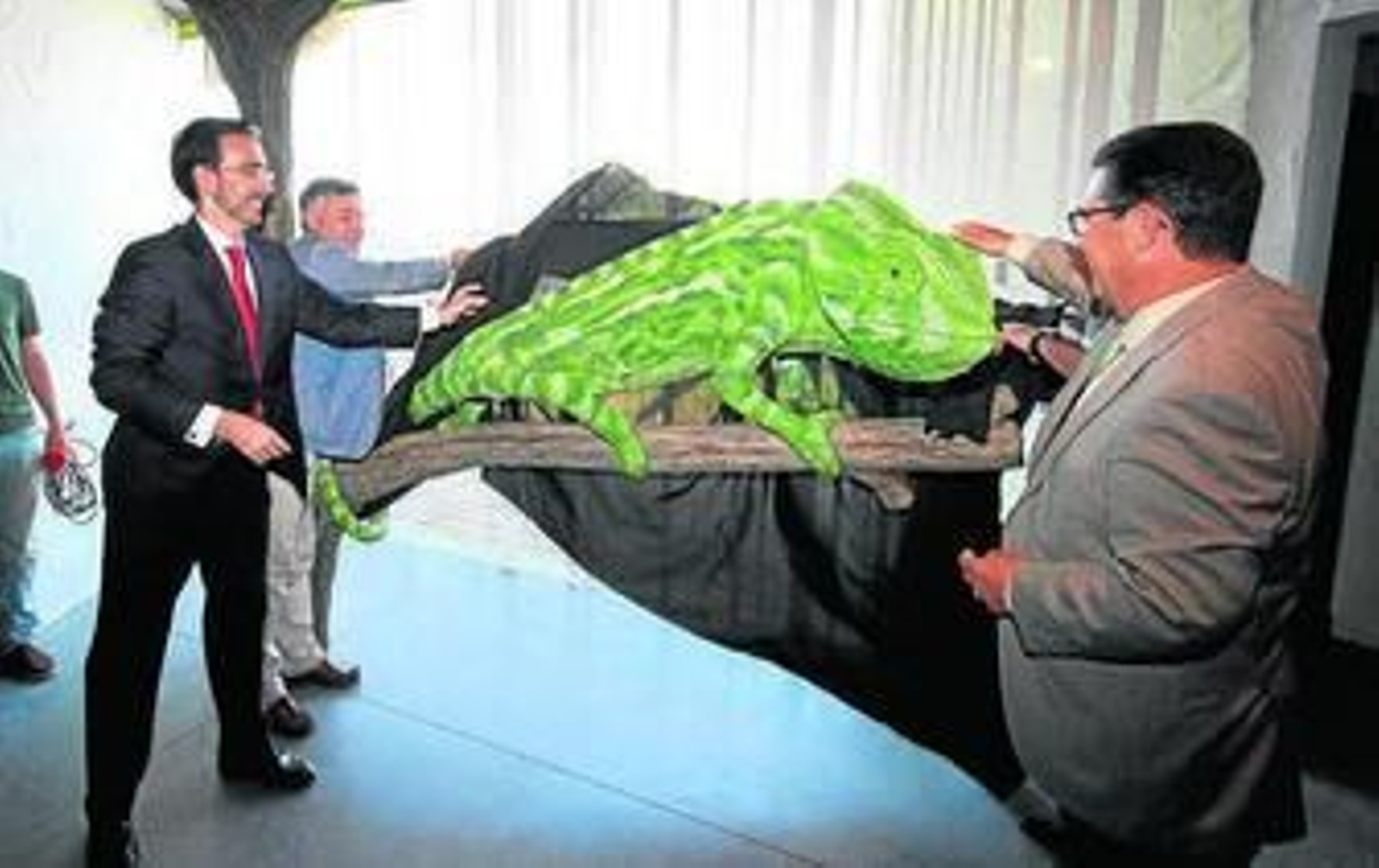 Inauguración del centro de interpretación, ayer, en Chipiona.