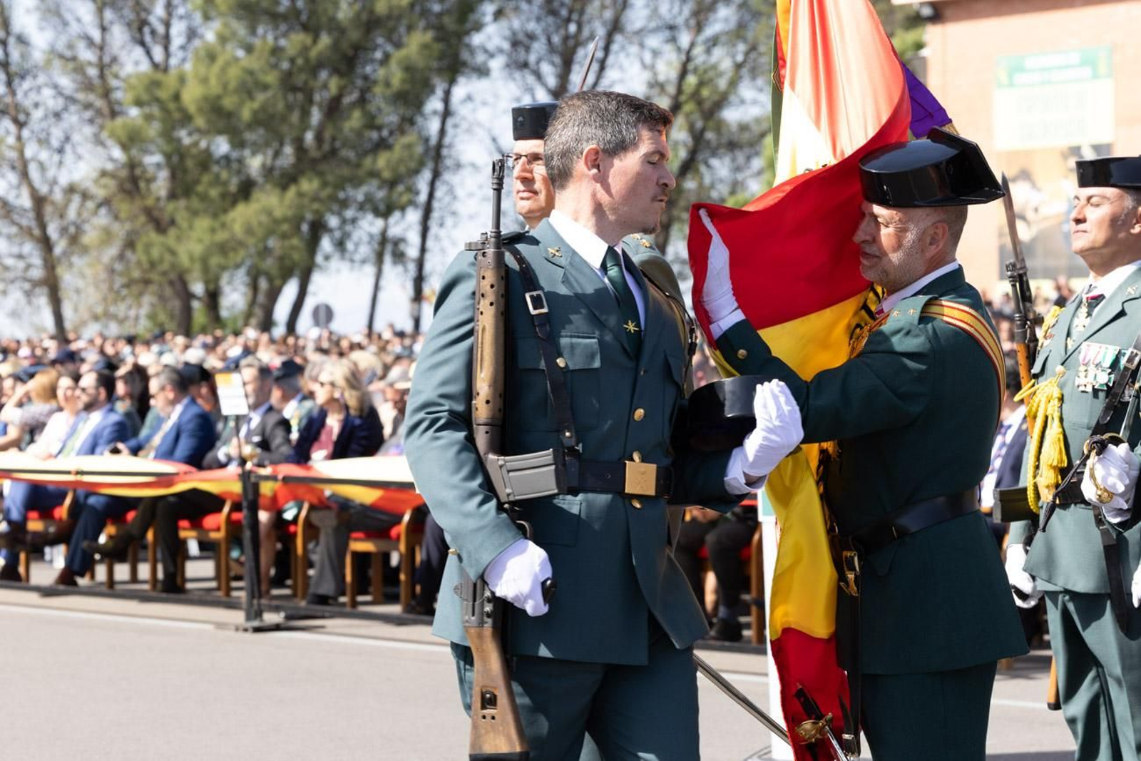 Jura de bandera de la 130ª promoción de guardias civiles de la Academia de Baeza
