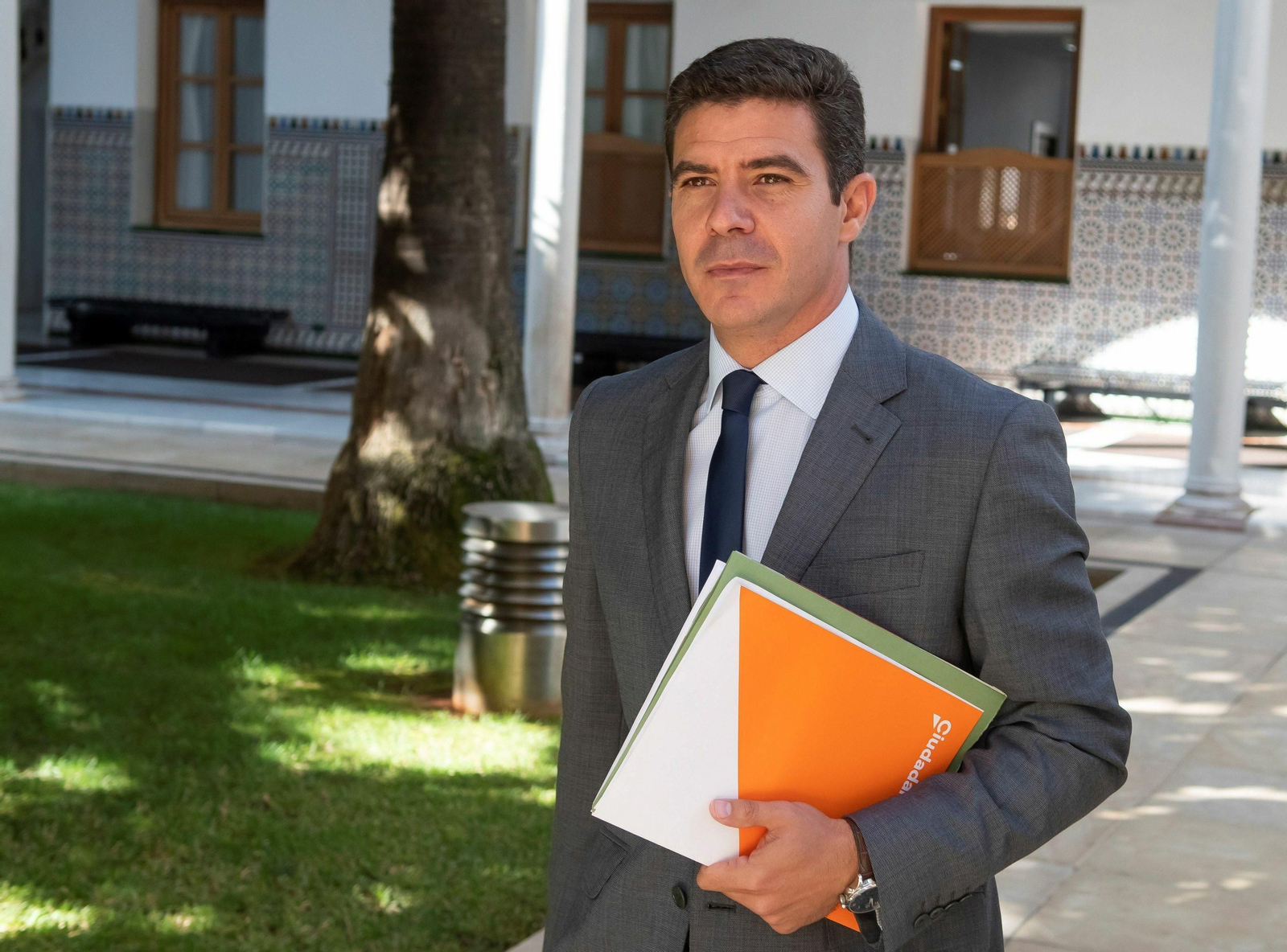 El portavoz de Ciudadanos en el Parlamento, Sergio Romero.