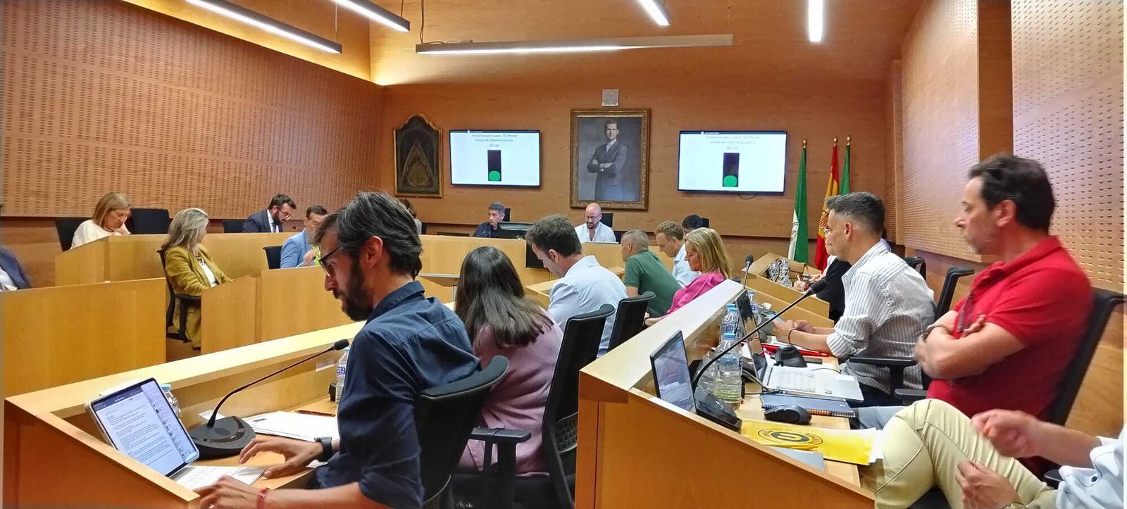 Una imagen del último pleno municipal ordinario del mandato.