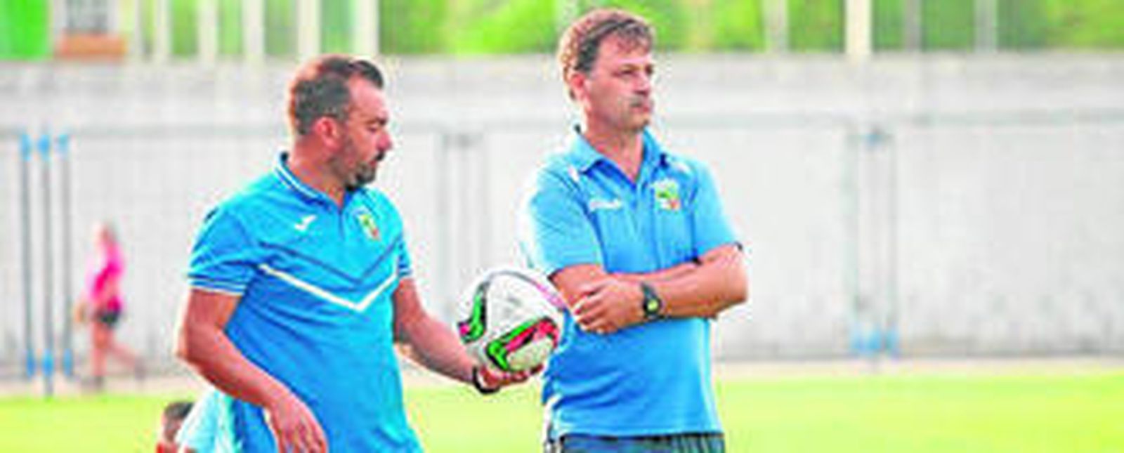 Ismael y José Luis Alvarado, en el partido del Guada en La Juventud.