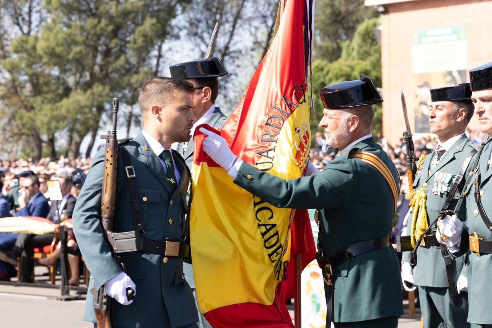 Acto de jura de bandera de la 130ª promoción de guardias civiles de la Academia de Baeza