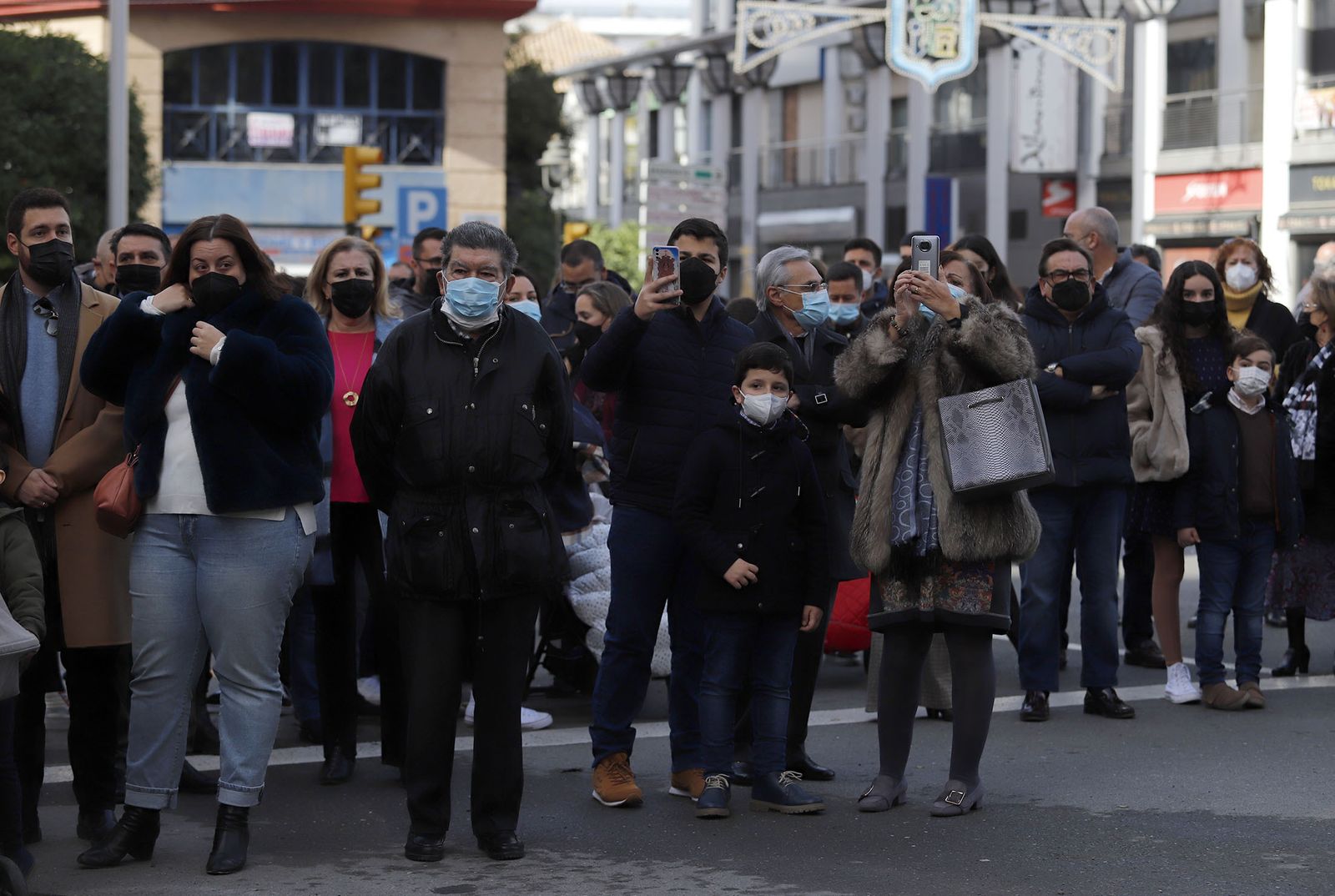 Imágenes del ambiente en la procesión de San Sebastián en Huelva
