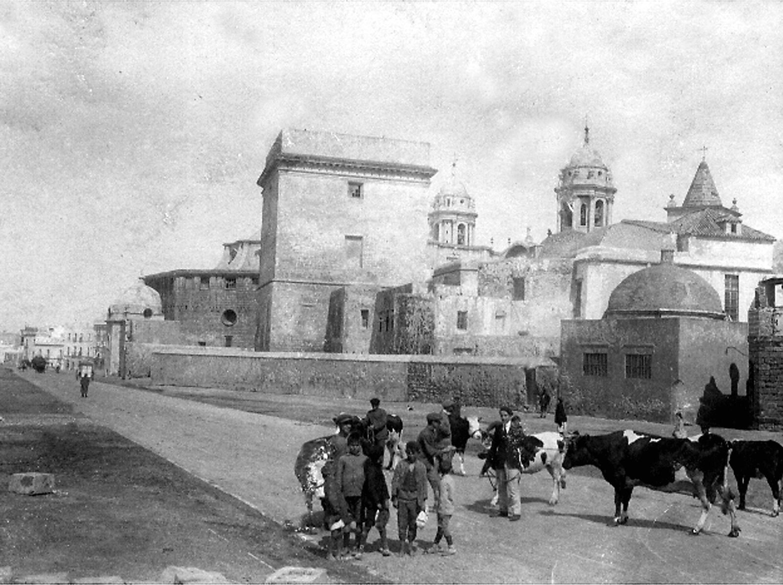 Cuando no había párking en el Campo del Sur... y sí vacas y toros