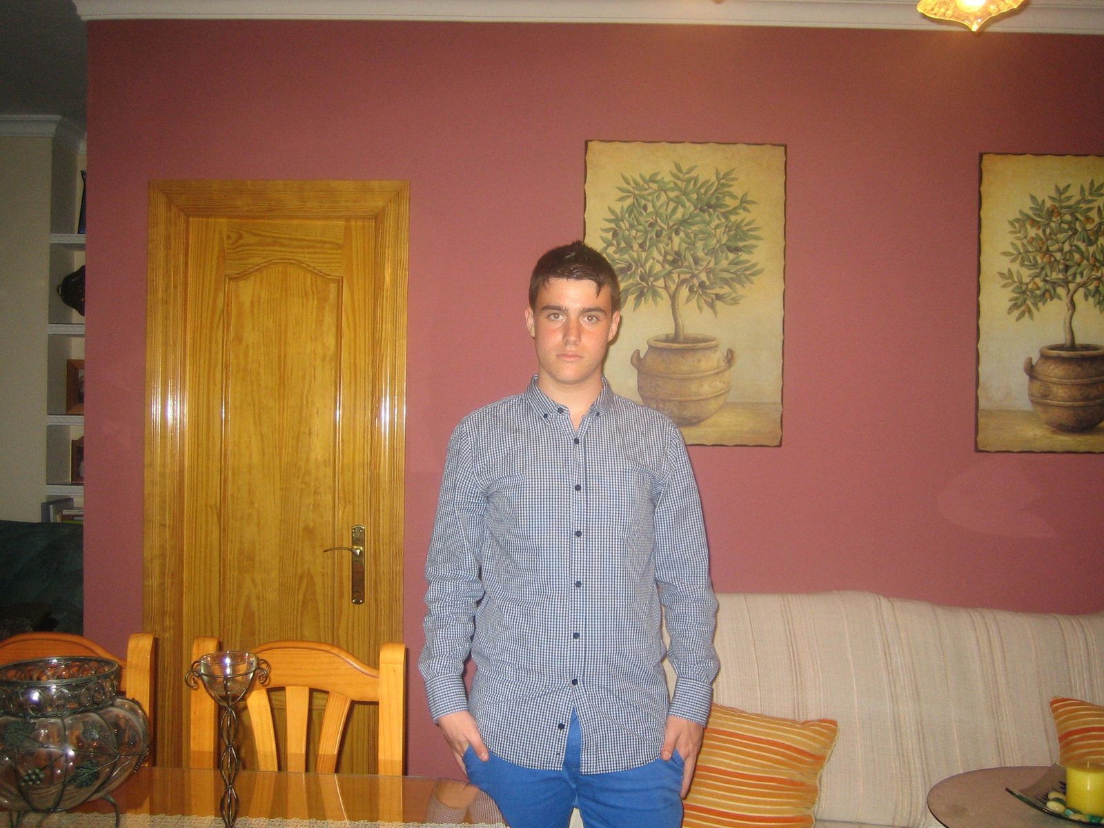 Christian Postigo, en su casa.