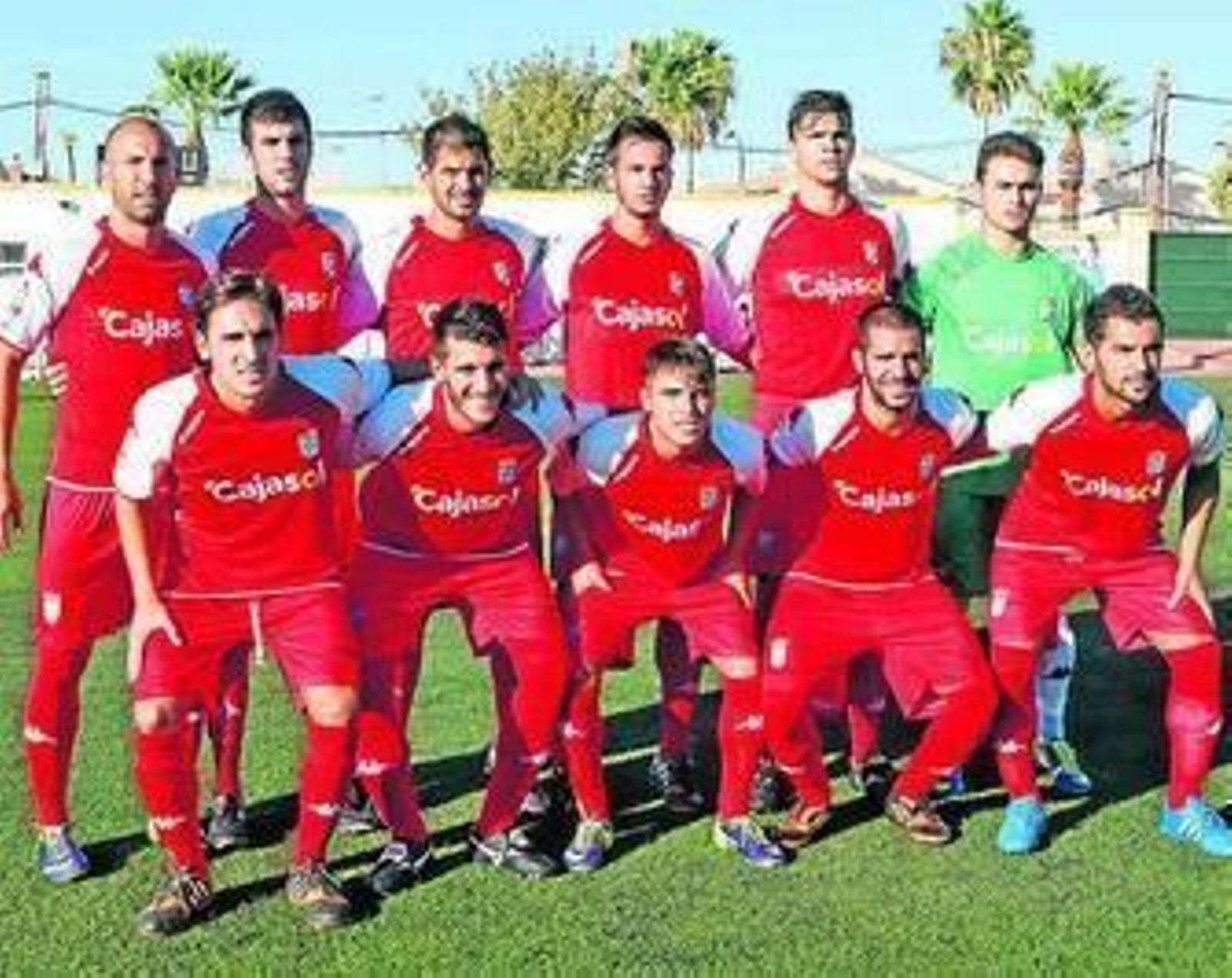 Formación del Xerez Deportivo ayer en Guadalcacín