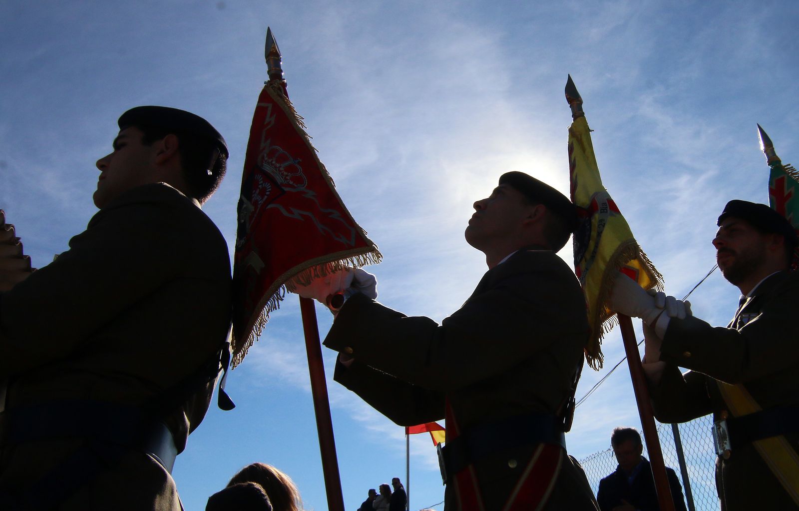 Parada militar en la base de Cerro Muriano por el Día de la Inmaculada
