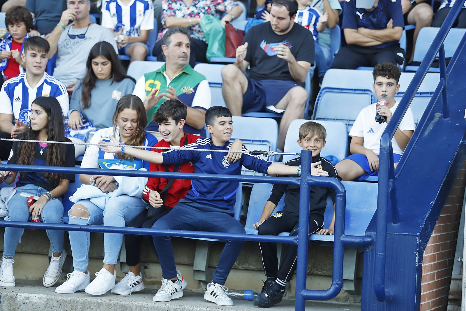Imágenes del ambiente en el encuentro entre el Recreativo de Huelva y el CD Castellón