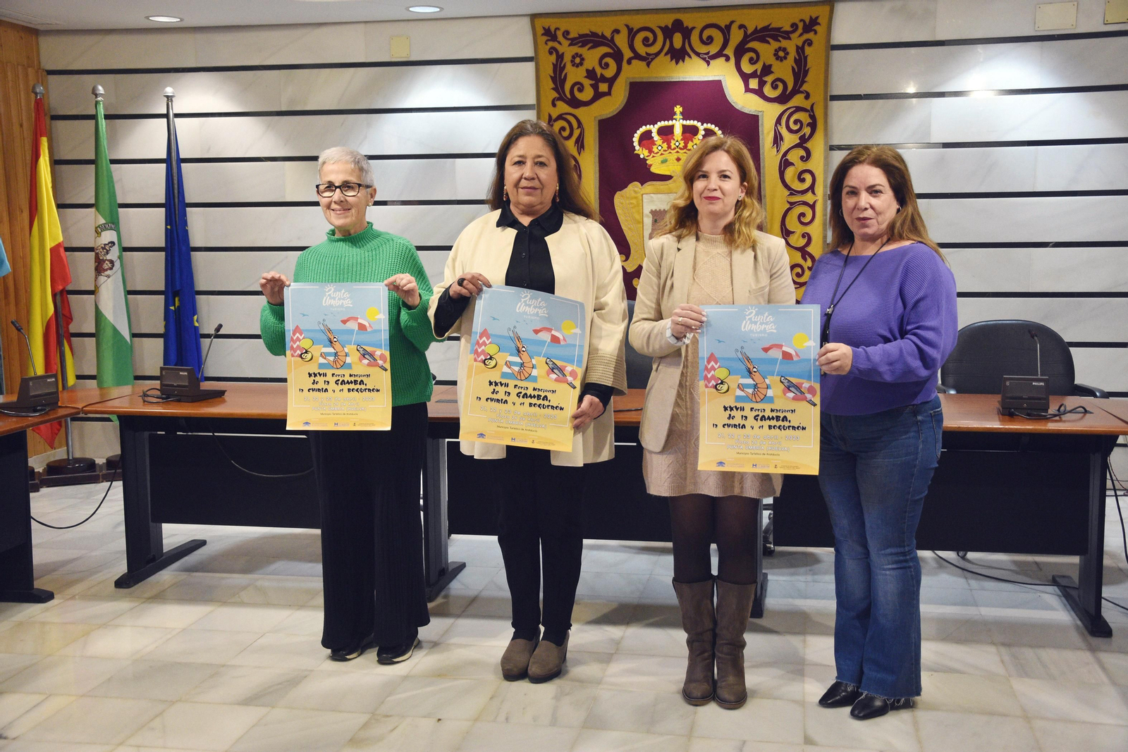 Presentación del cartel de la Fería Nacional de la Gamba, la Chirla y el Boquerón.