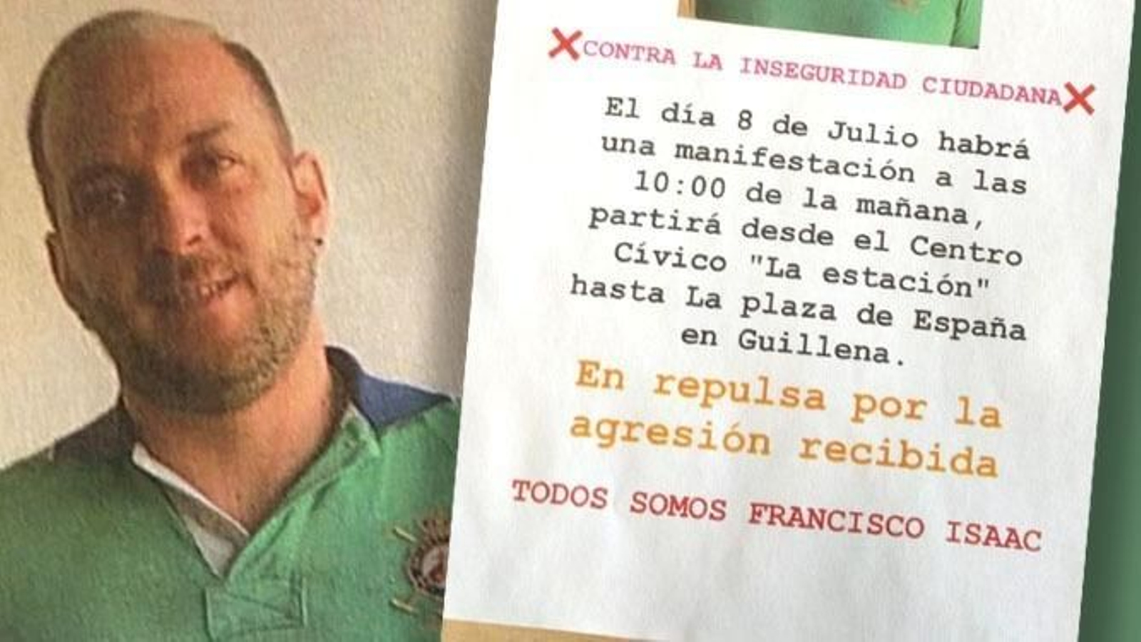 Cartel difundido por la familia de la víctima.