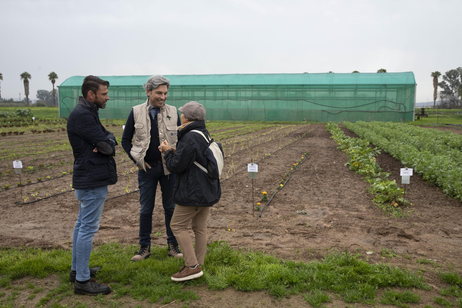 Andrés Lorite tras la entrega de semillas en la finca El Aguilarejo.