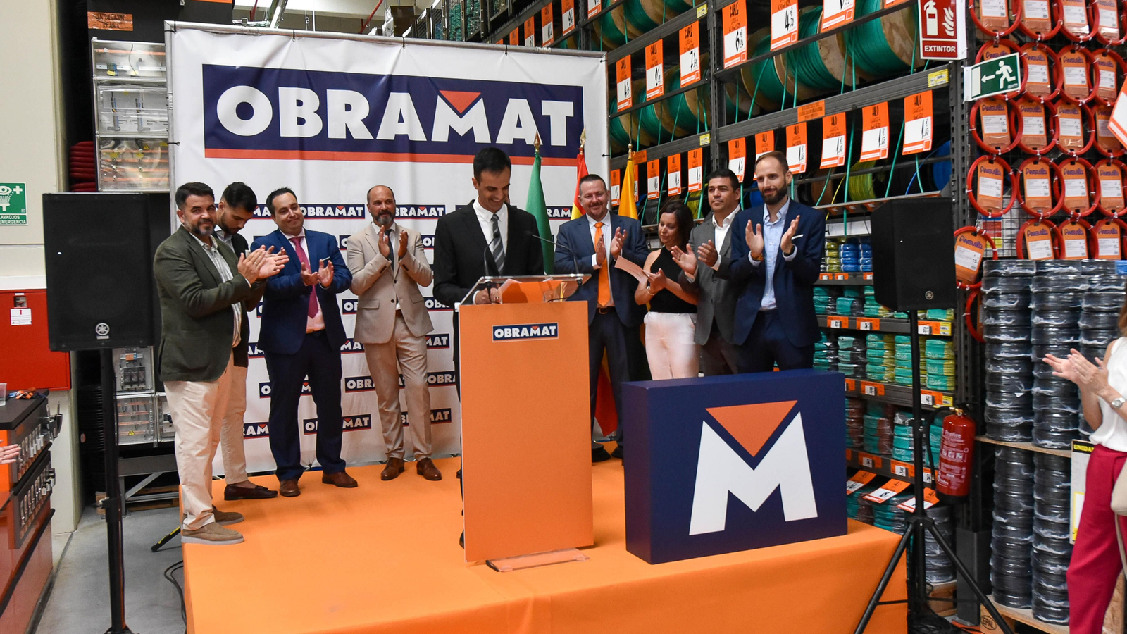 Las fotos de la inauguración de Obramat en Palmones