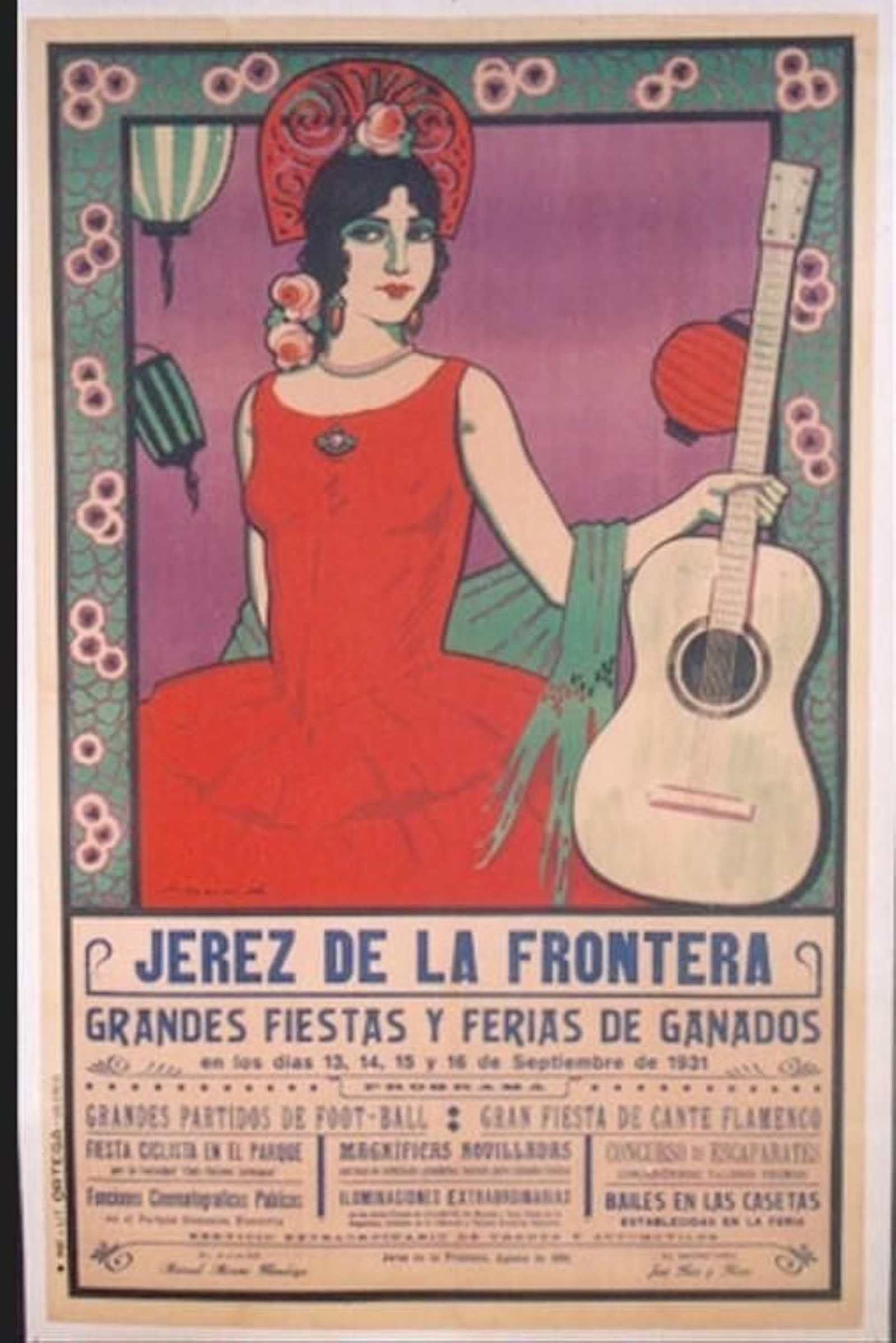 Cartel de Feria, Jerez, 1931.