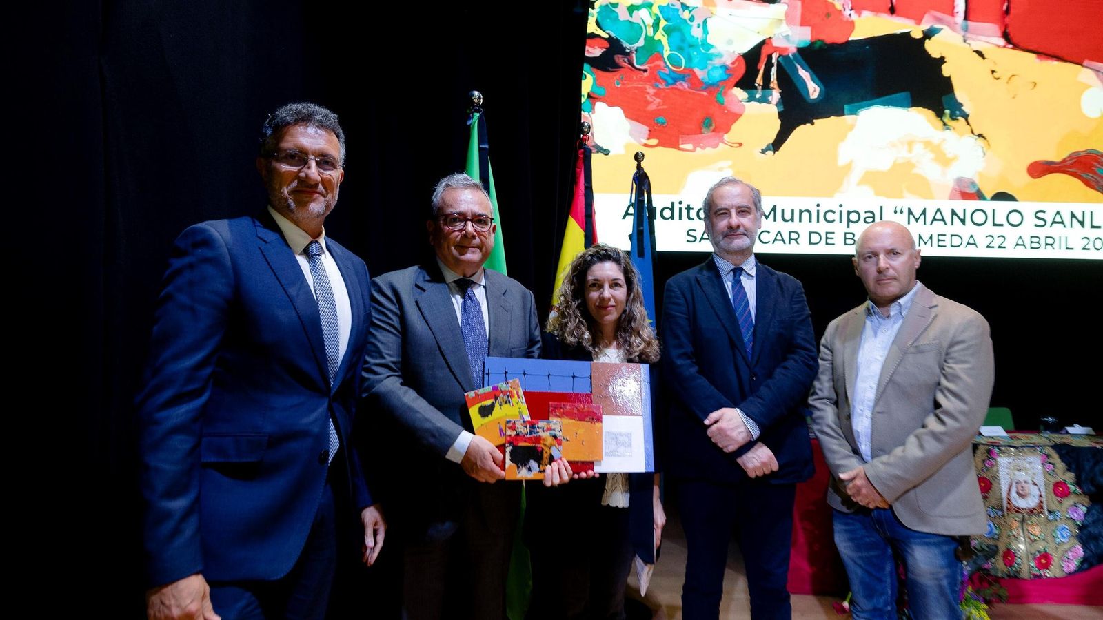 Los representantes del Grupo Joly en la entrega de premios. 