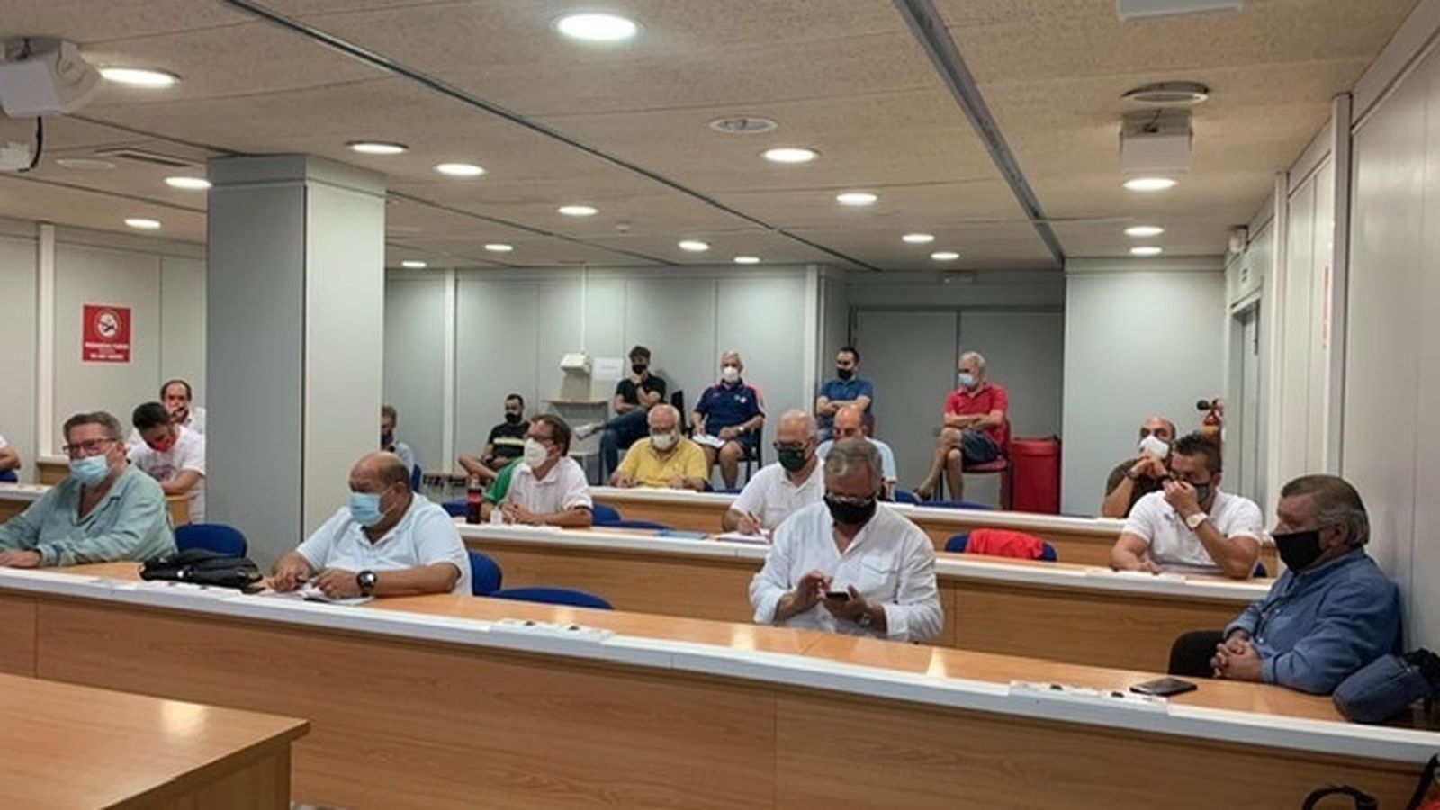 Vista de la sala de prensa de Chapín.