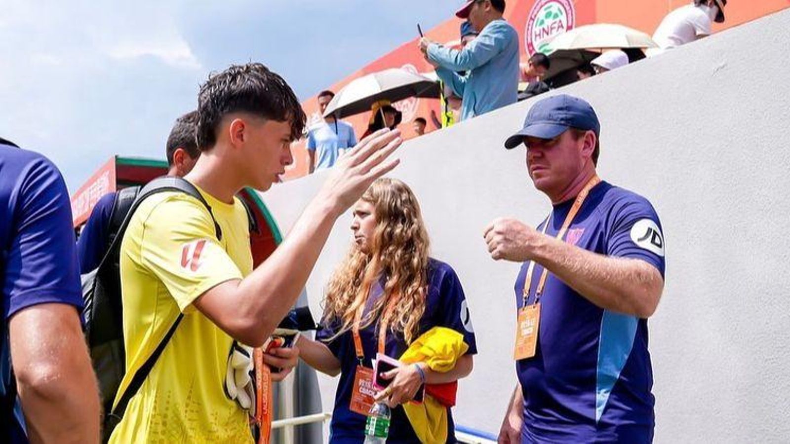 David Benítez en un torneo en los escalafones inferiores del Sevilla