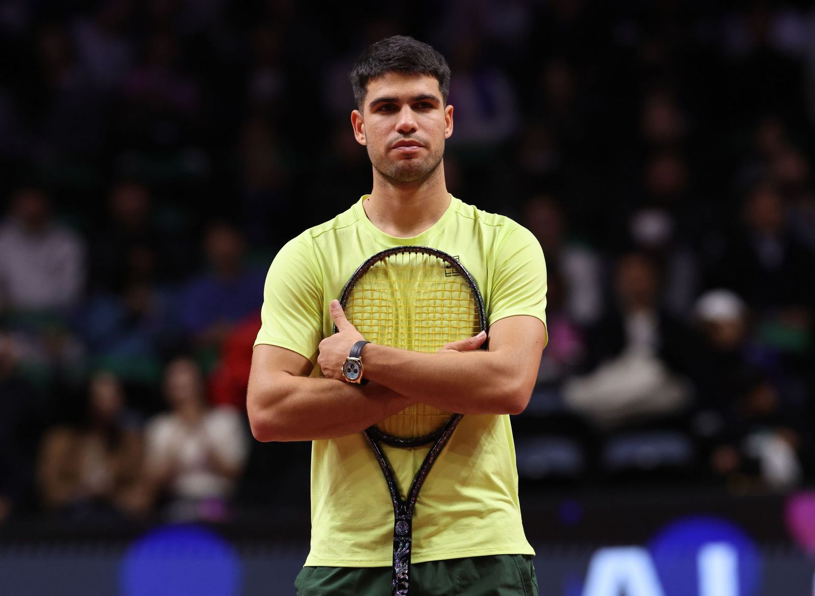 Las fotos de la exhibición entre Alcaraz y Sinner