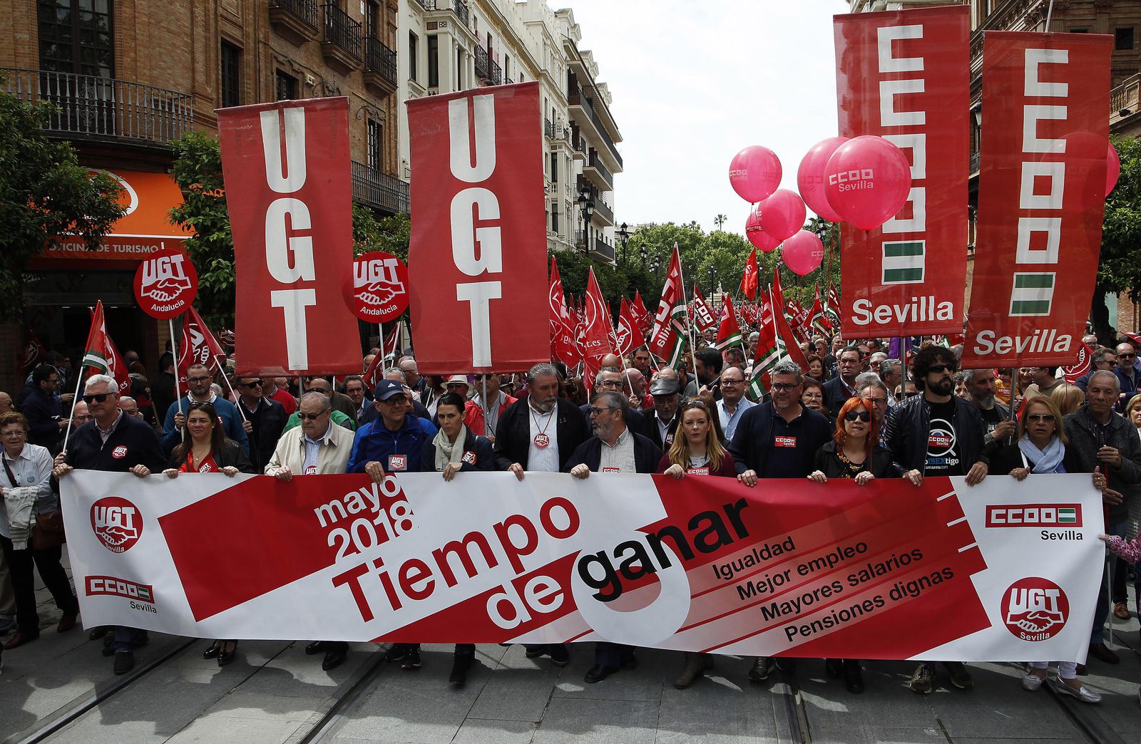 La manifestación del 1 de mayo en Sevilla