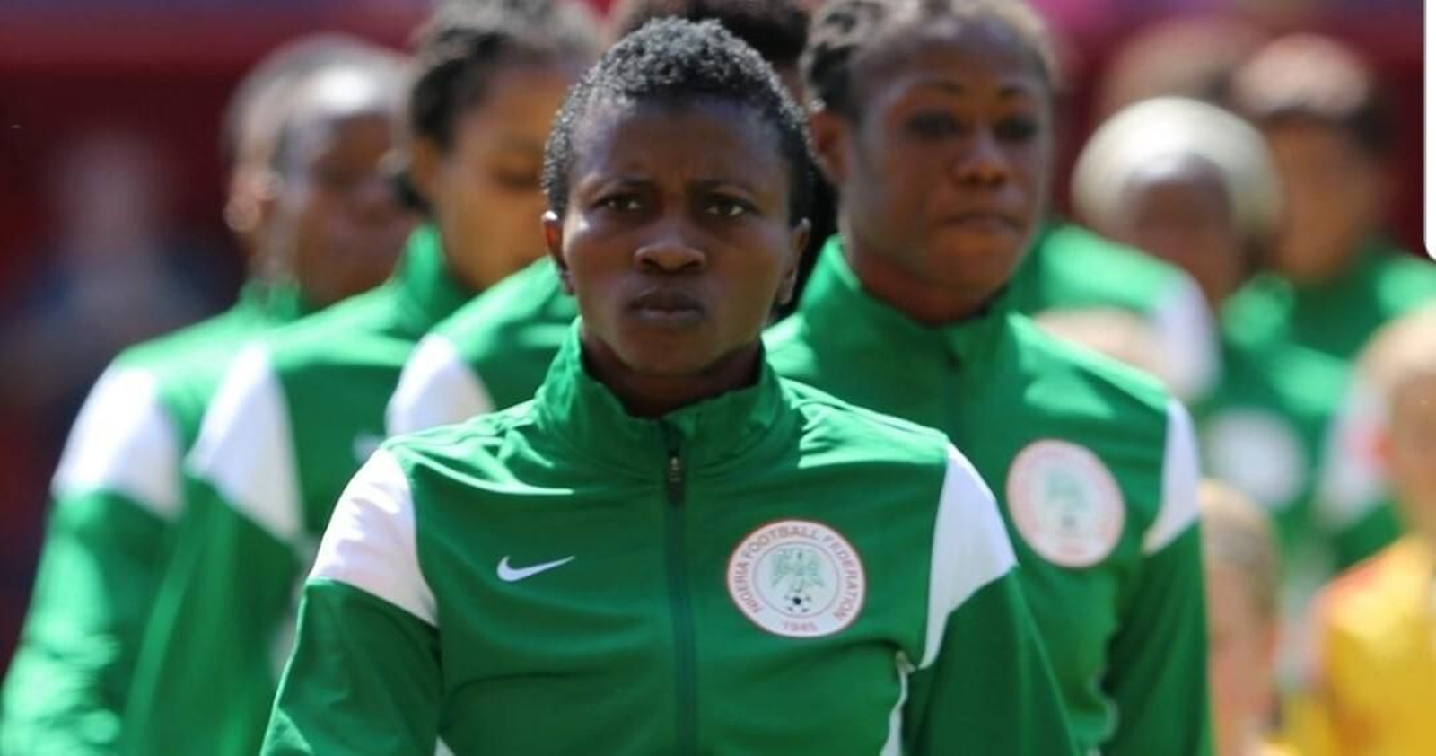 Evelyn Nwabuoku, en un partido con la selección de Nigeria.