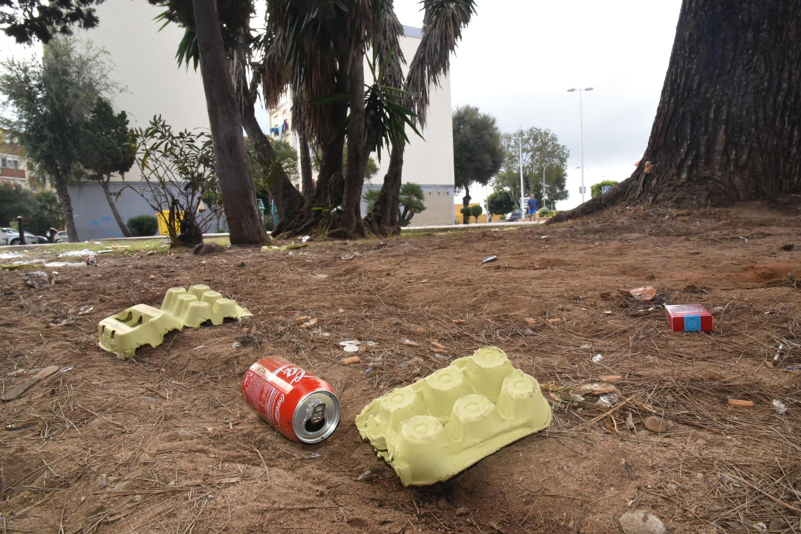 Cartones de huevos, en El Junquillo.