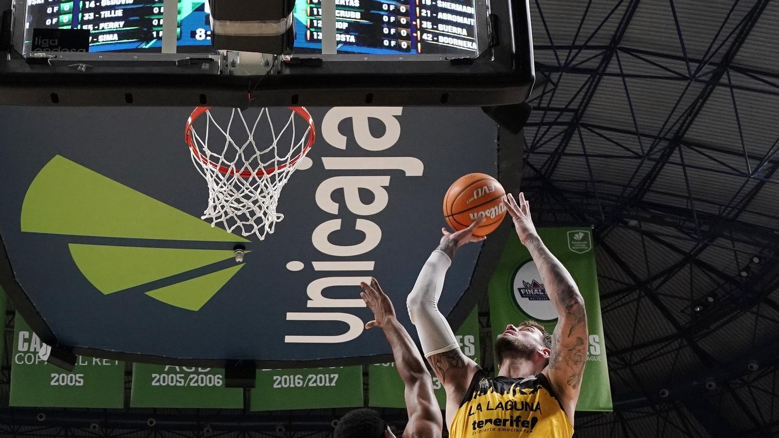 El Unicaja-La Laguna Tenerife, en fotos