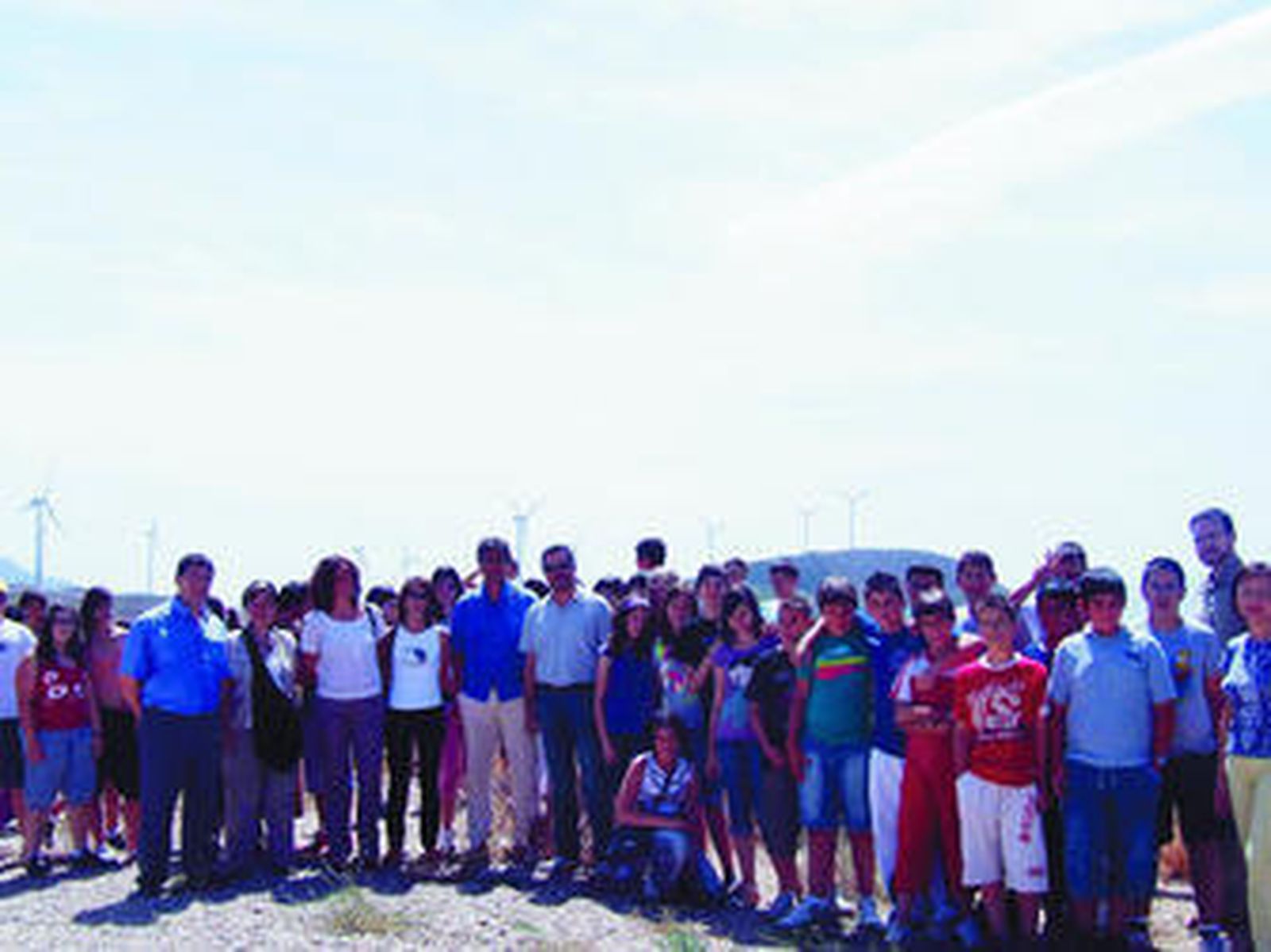Sonia Rodríguez explicó ayer las claves de la energía eólica a los alumnos.