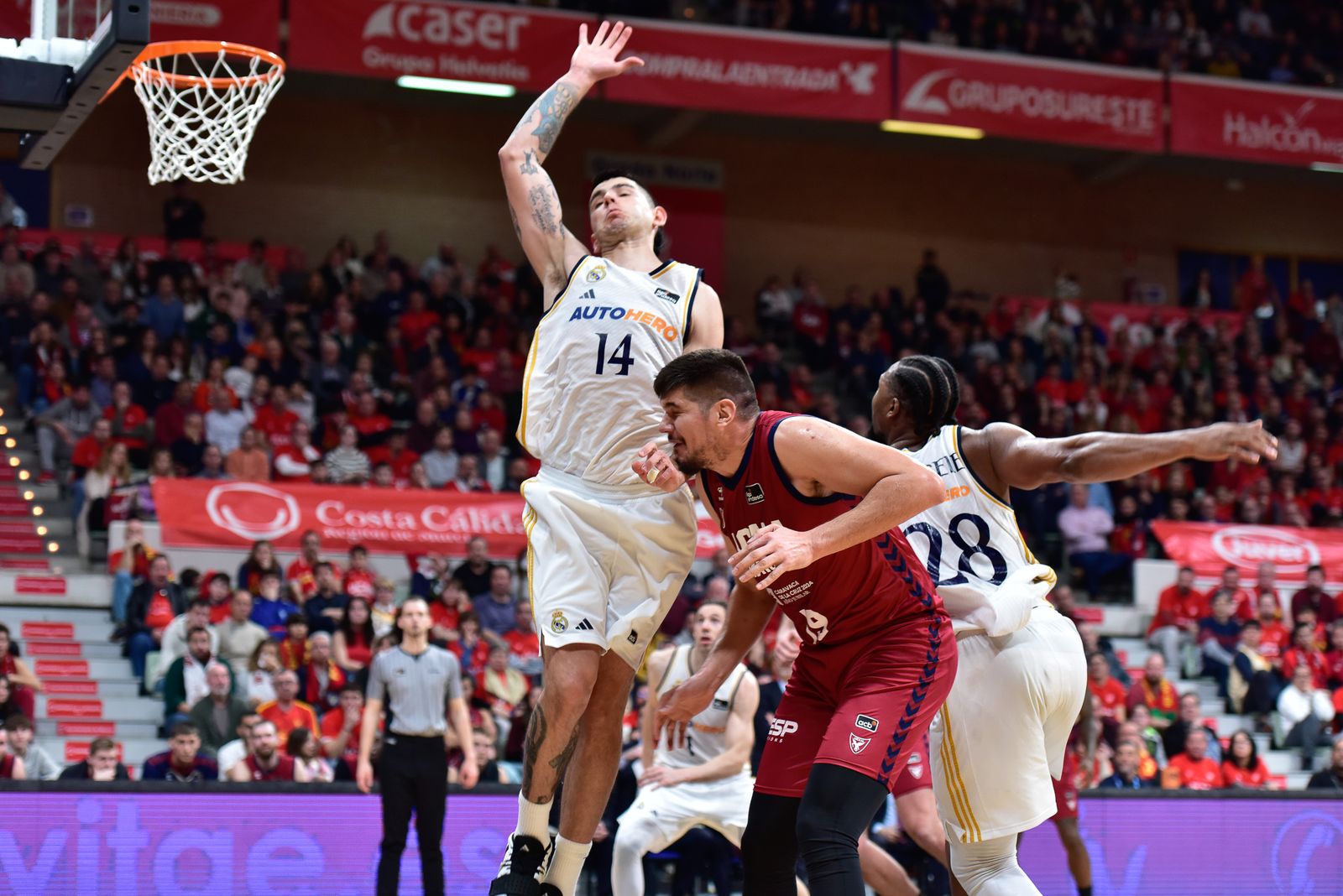 Imagen del último partido en Murcia
