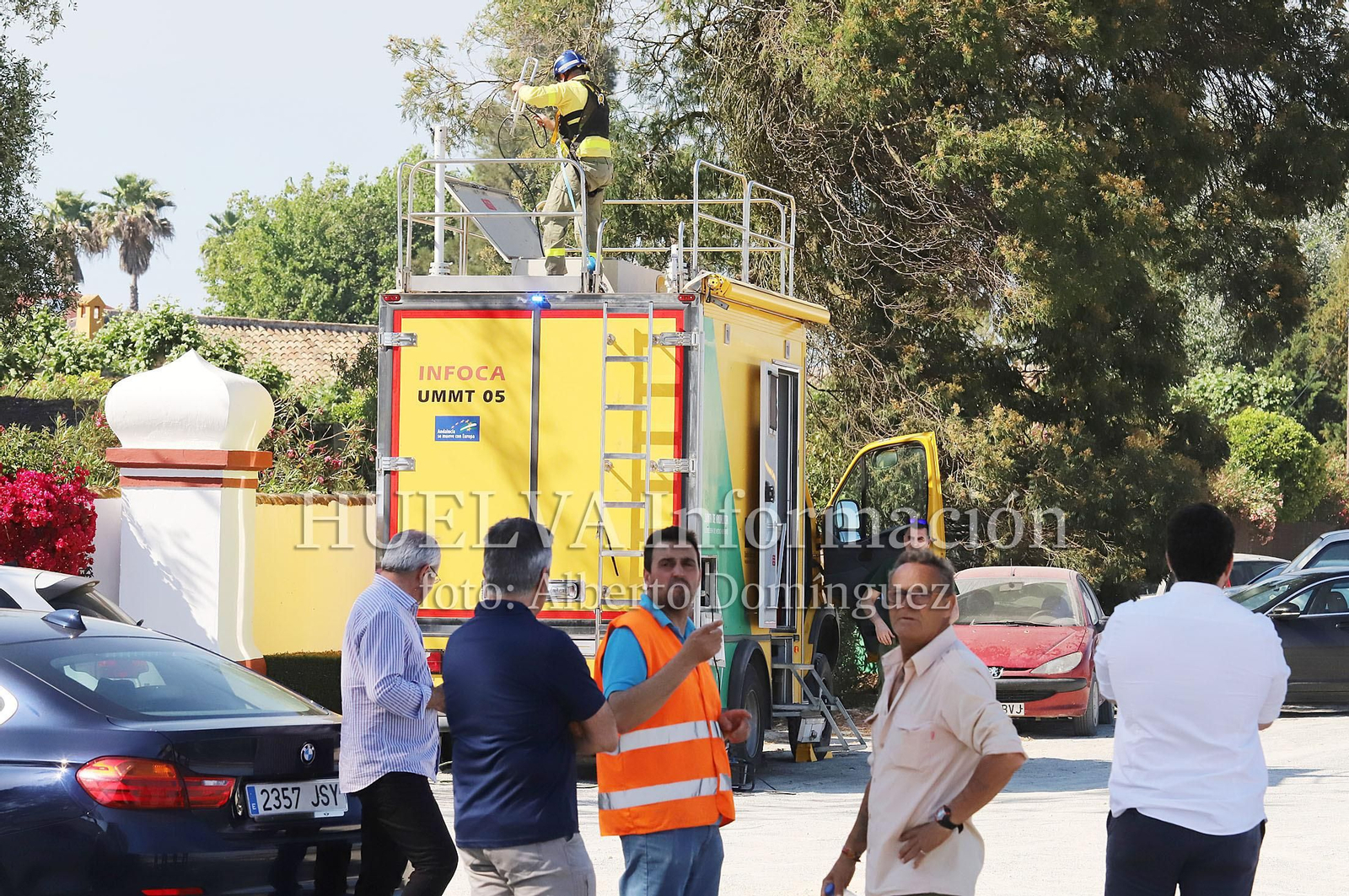 Imágenes del incendio en Doñana